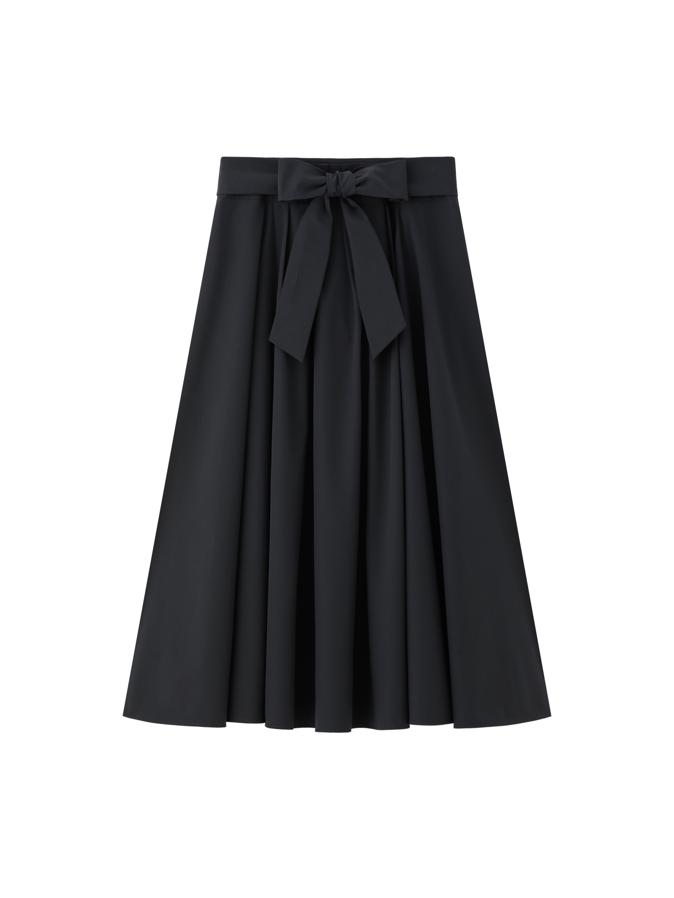 ツイルリボンデザインフレアスカート|公式通販｜m-i-d e-shopping 