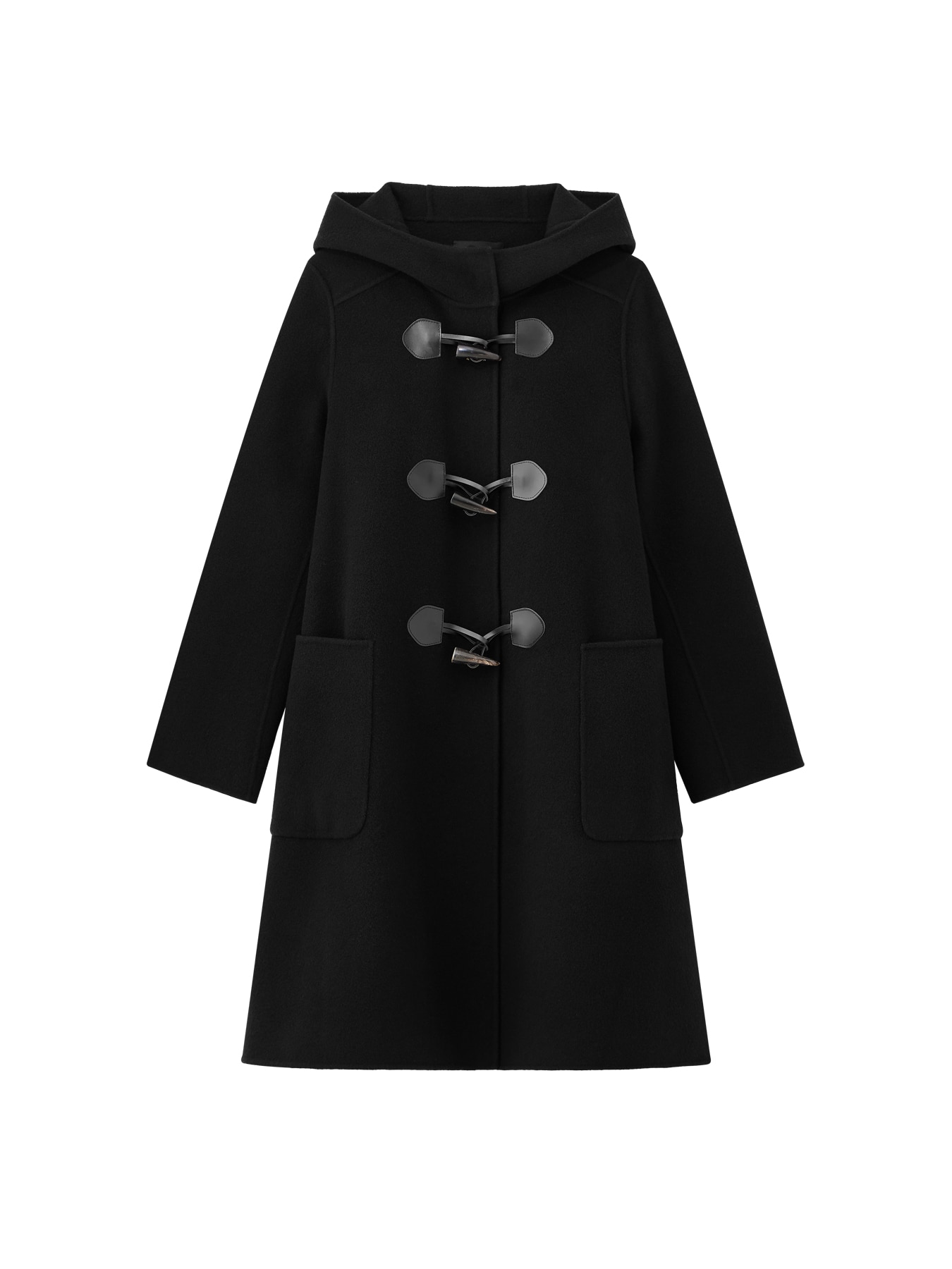 ジーロンラムダブルフレアダッフルコート