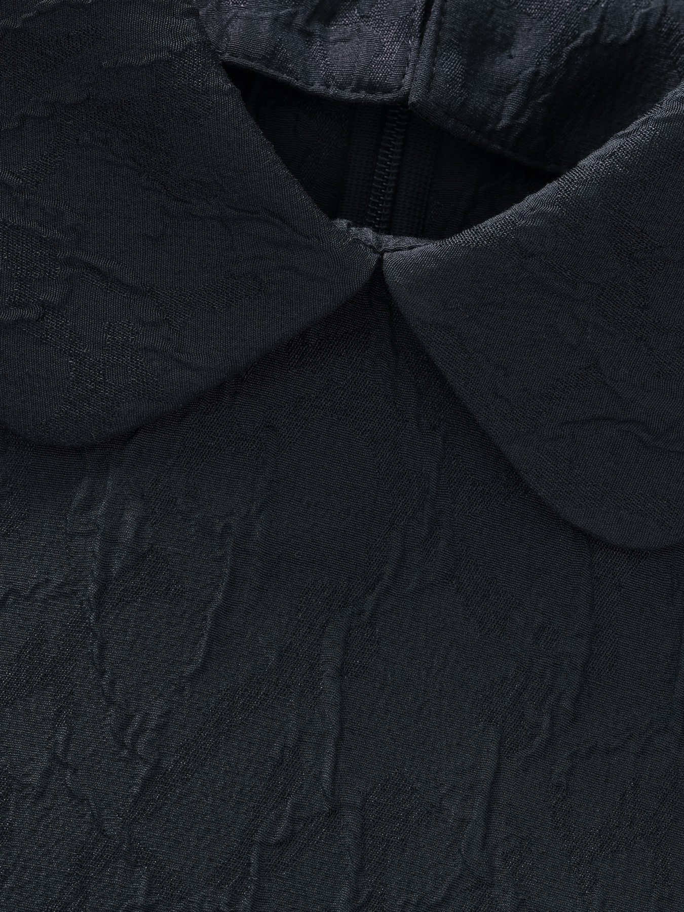 ジャガードデザインスリーブブラウス