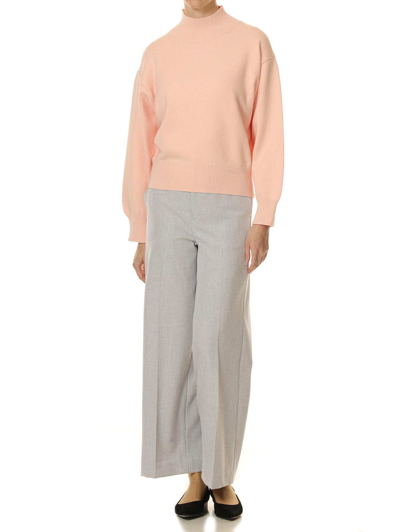 裏起毛ストレッチワイドパンツ