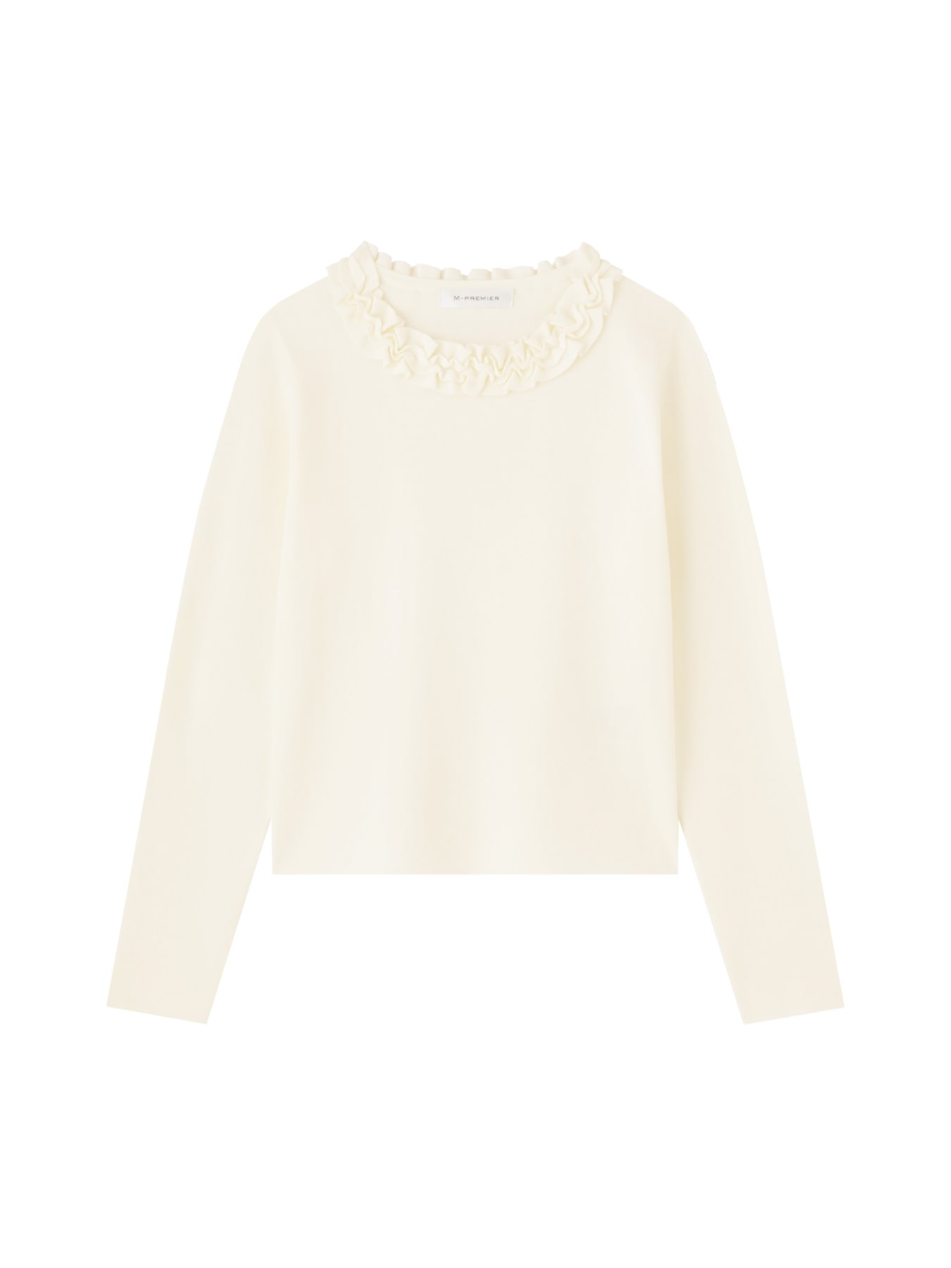 フリルニットプルオーバー