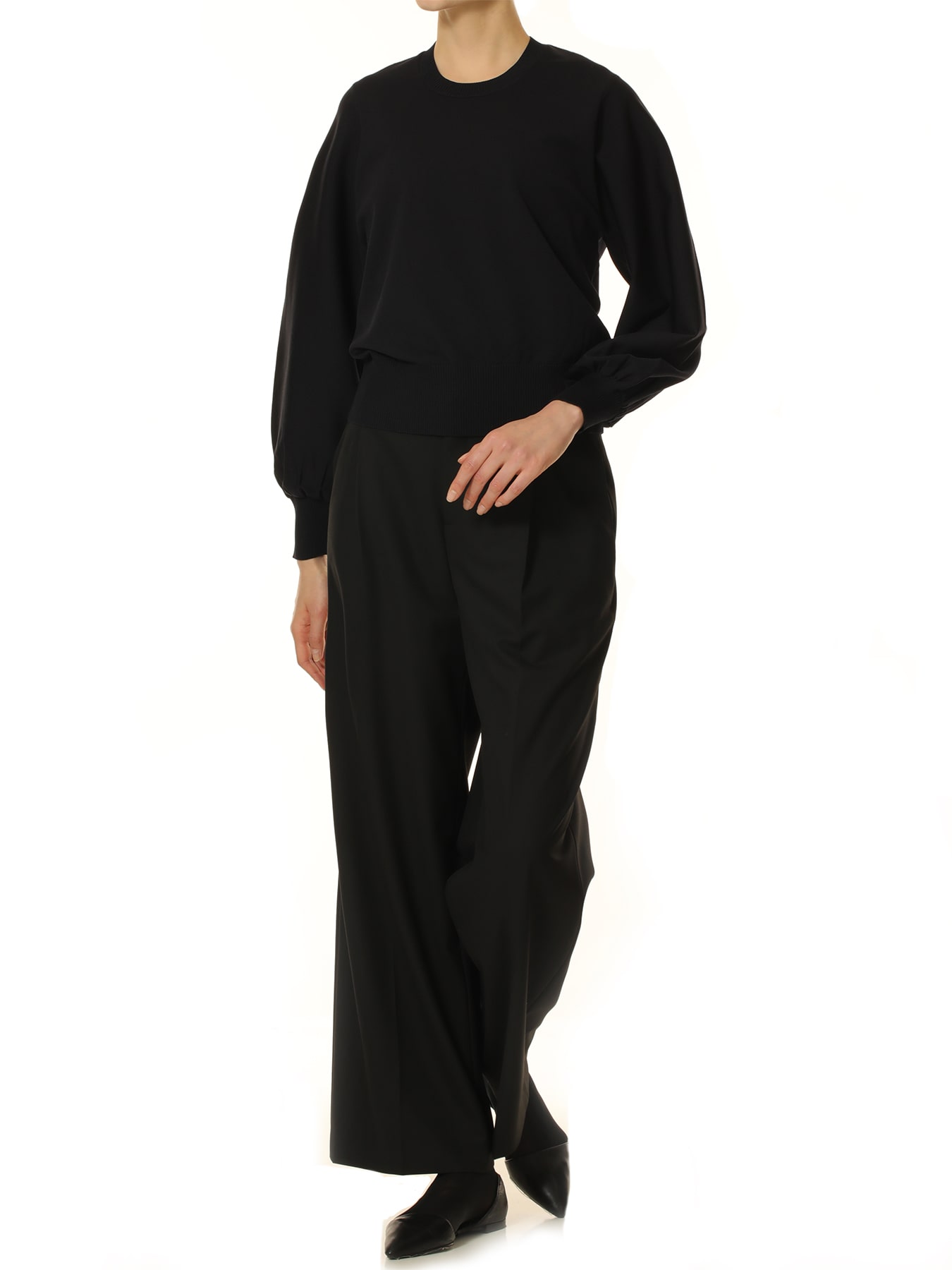 バルーンスリーブニットプルオーバー