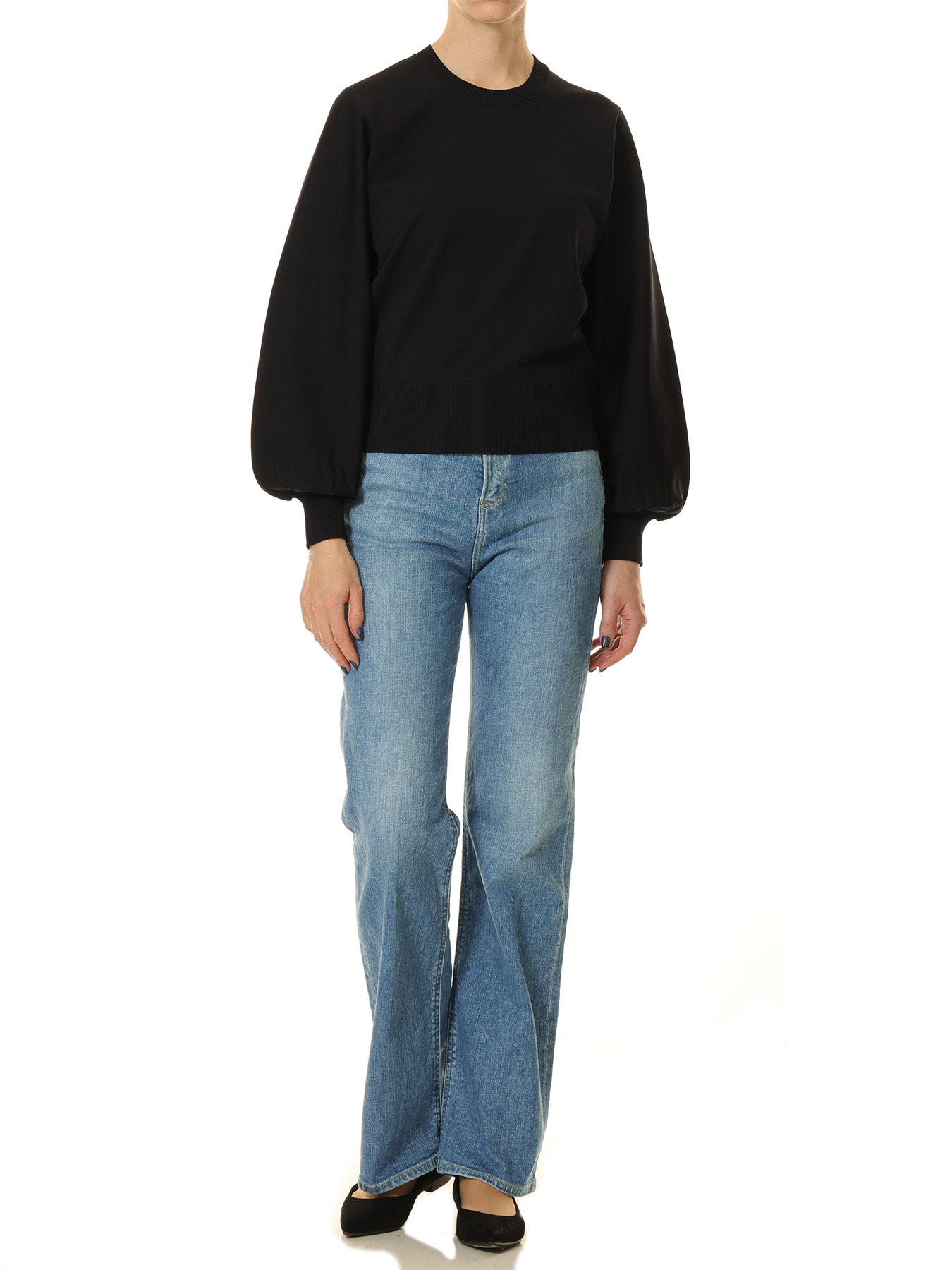 バルーンスリーブニットプルオーバー