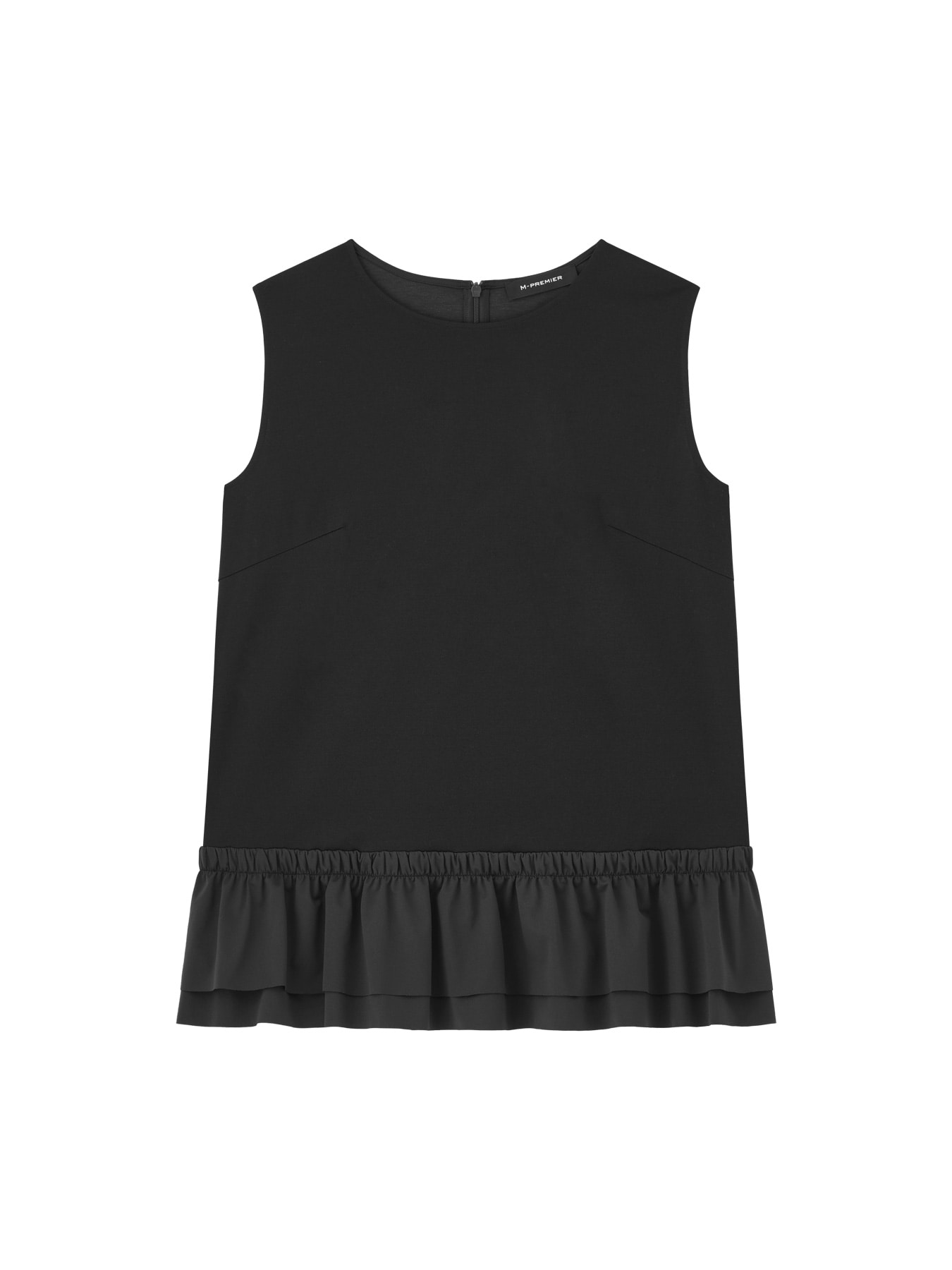 ノースリーブペプラムカットソー