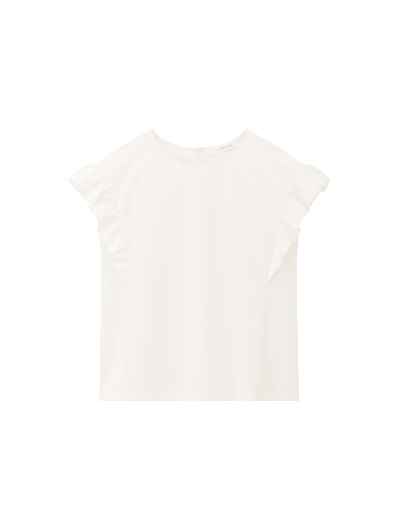 ドロップショルダーフリルカットソー