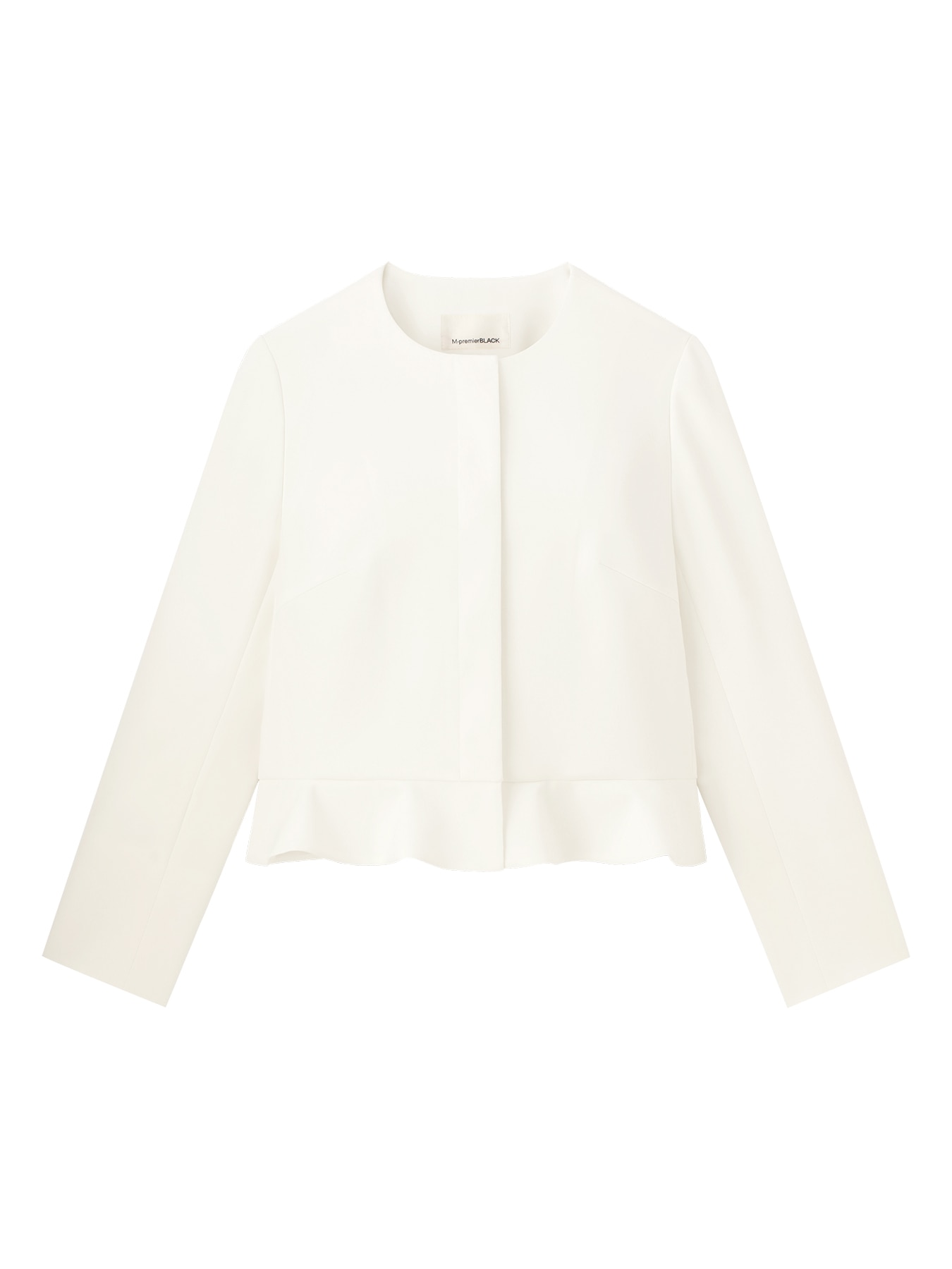 ヘムフリルノーカラージャケット