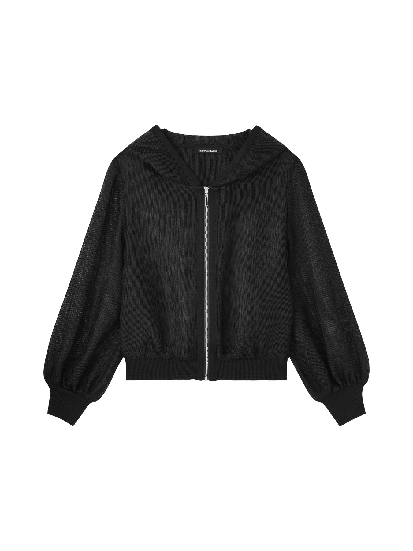 ジップアップメッシュパーカー