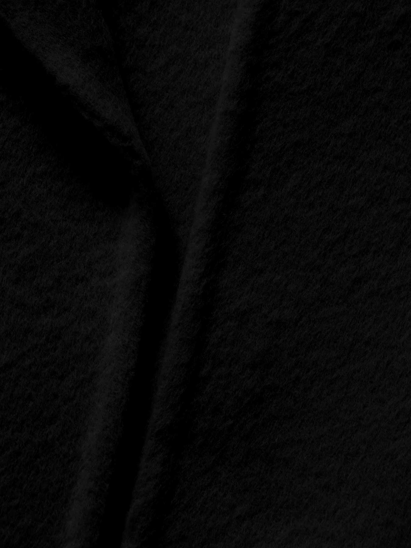 ウールリバーノーカラーロングコート