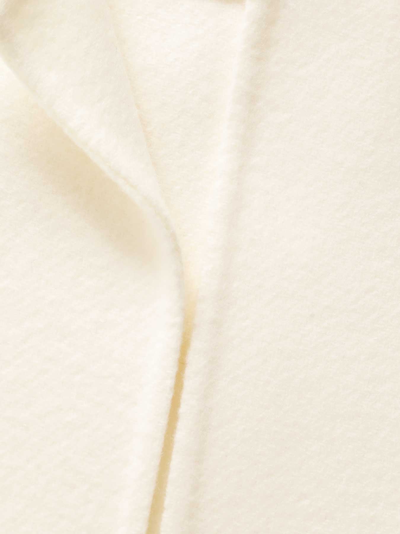 ウールリバーノーカラーロングコート