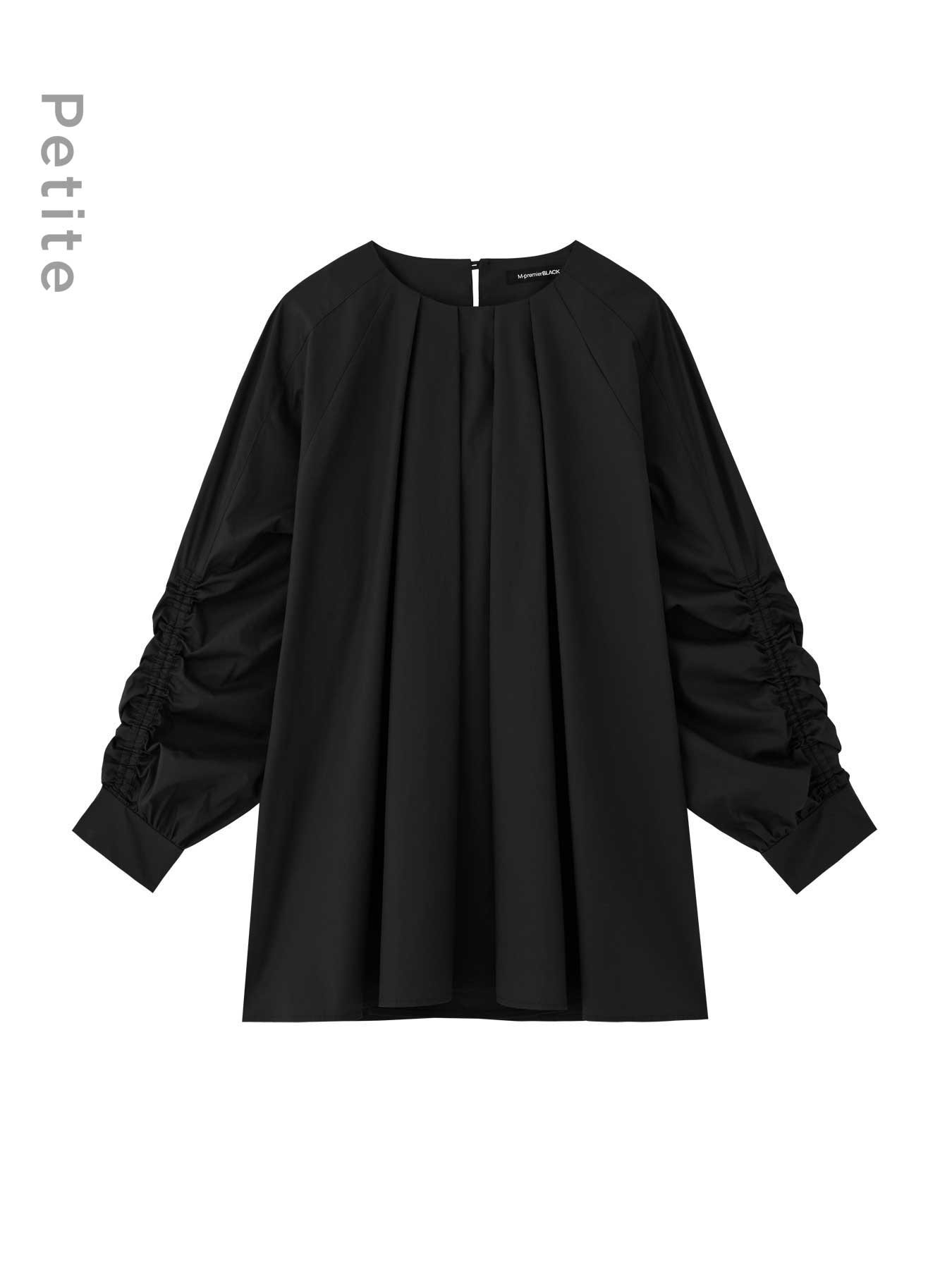 ストレッチブロードスリーブギャザーブラウス