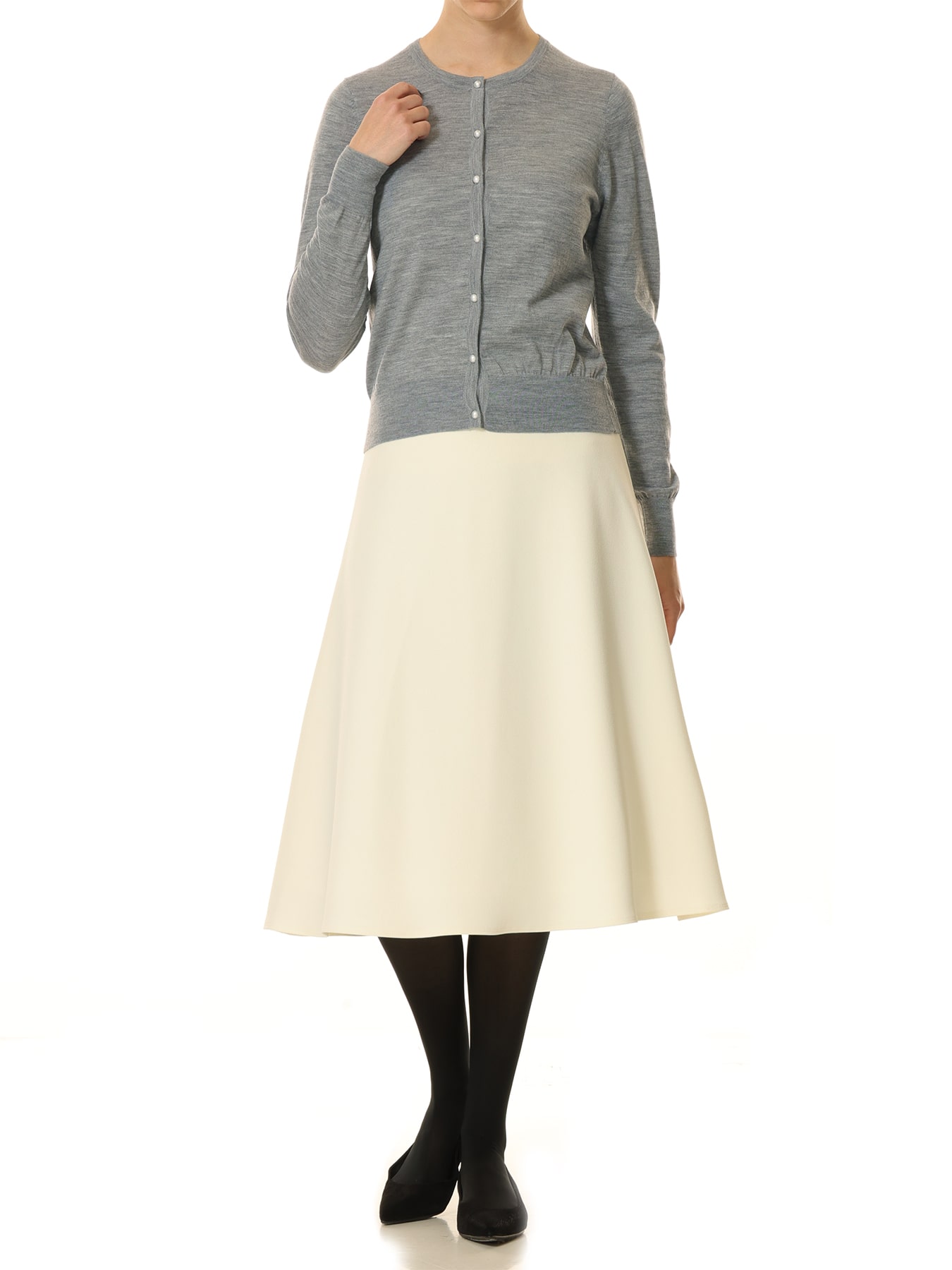 ニットジョーゼットスカート
