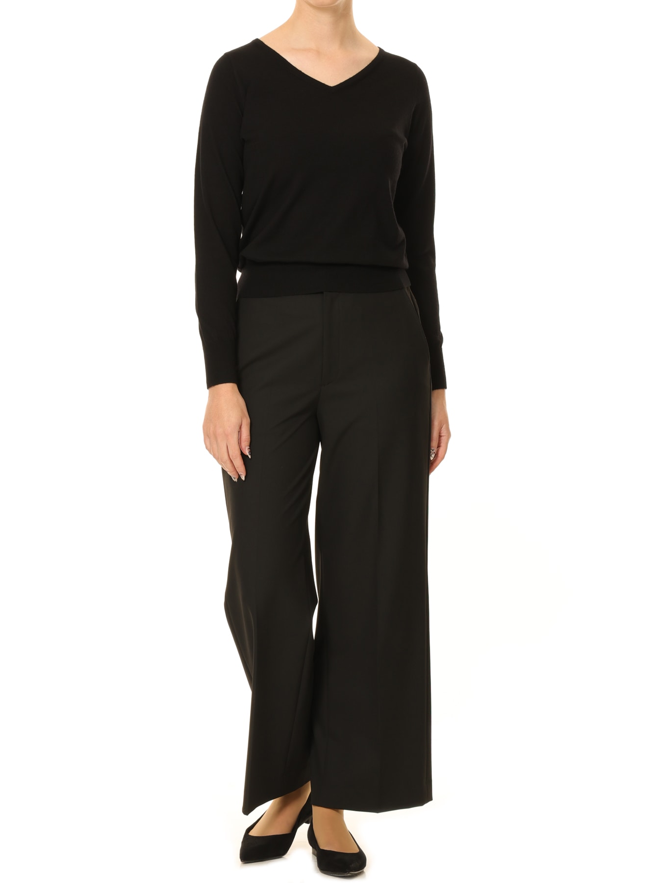 CARIAGGI Vネックニットプルオーバー