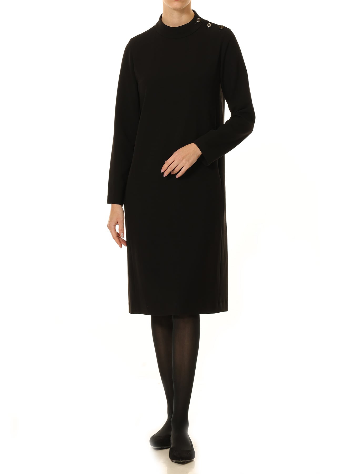 ダブルクロスハイネックワンピース