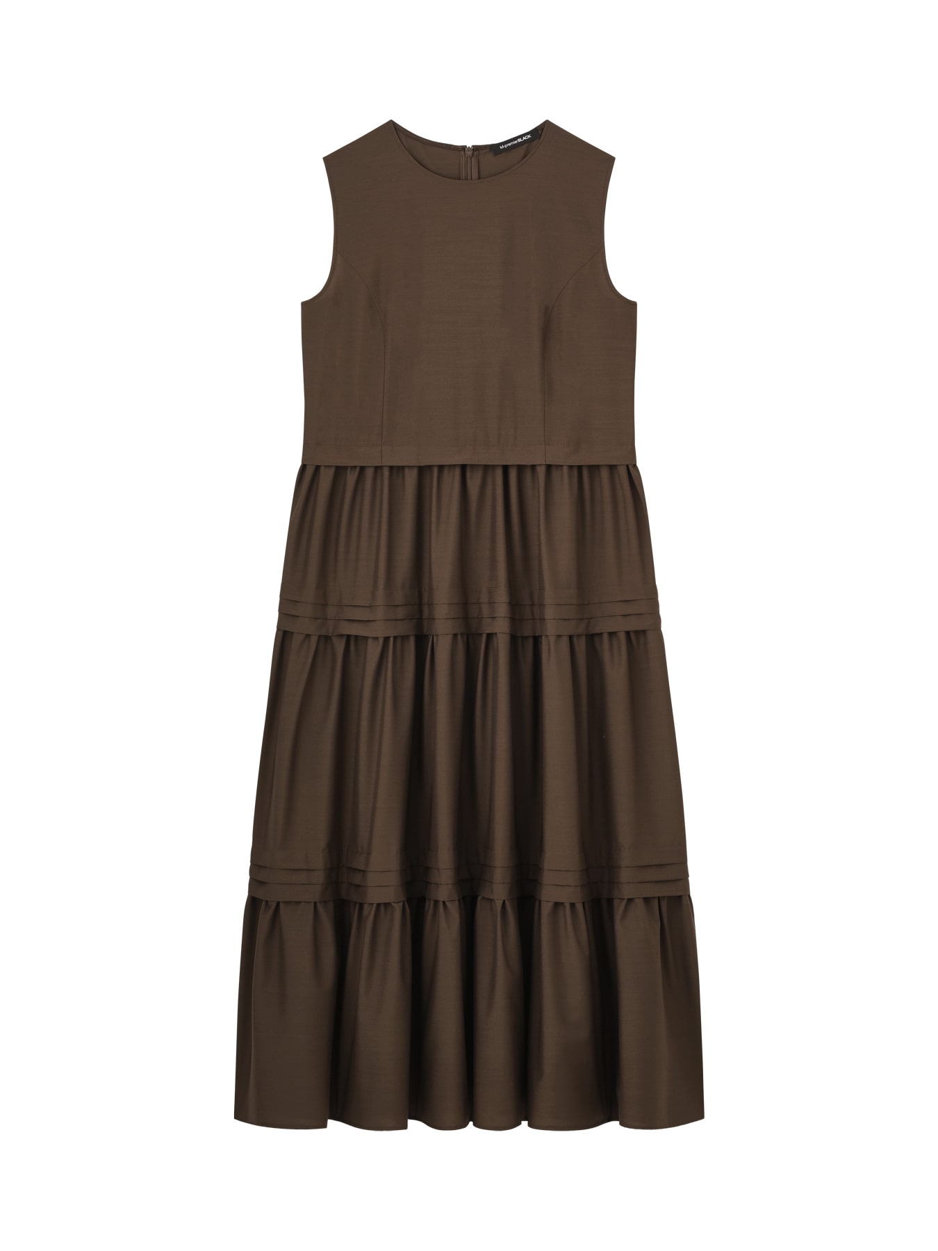 タックデザインティアードワンピース