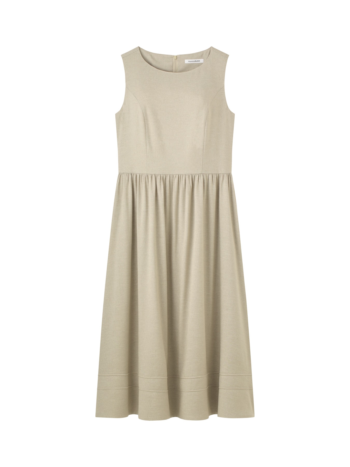 リネンライクノースリーブワンピース