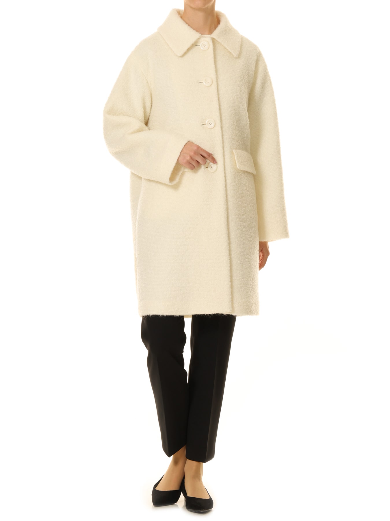 モヘアループミドルコート