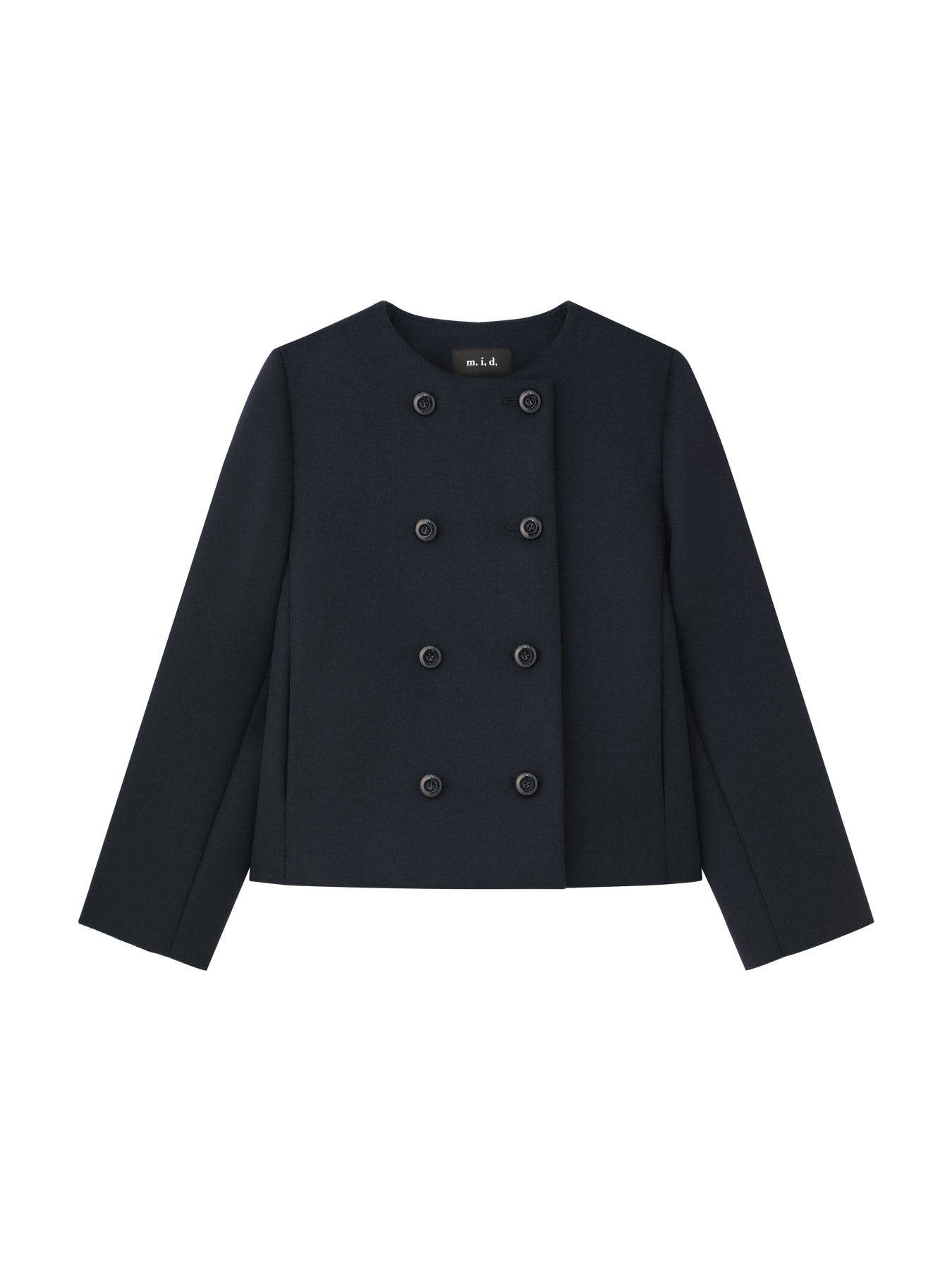 ショートビーバーノーカラーコート