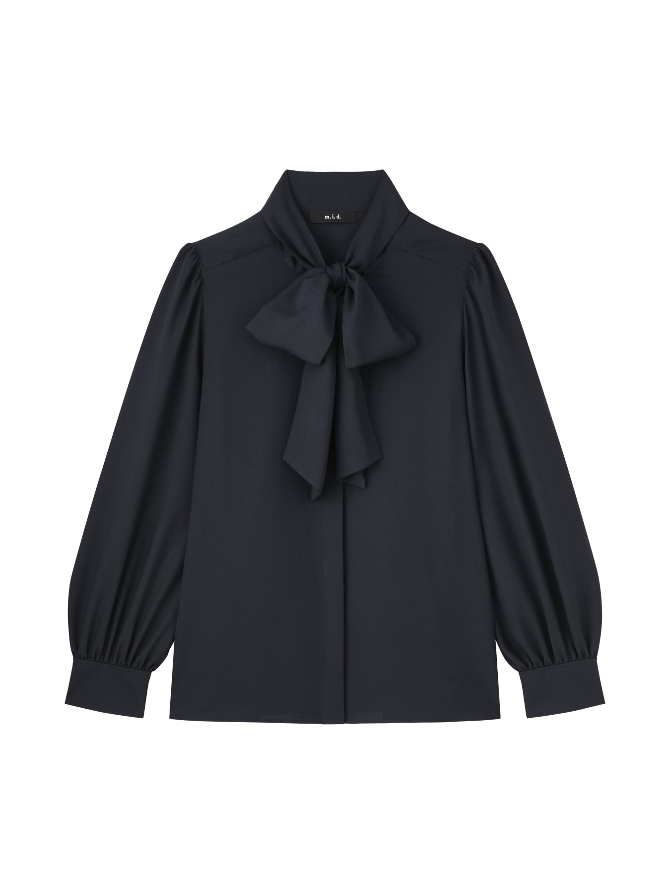 ボウタイギャザースリーブブラウス