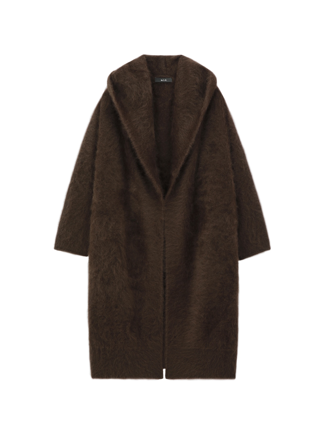 シャギーニットフーディカーディガン