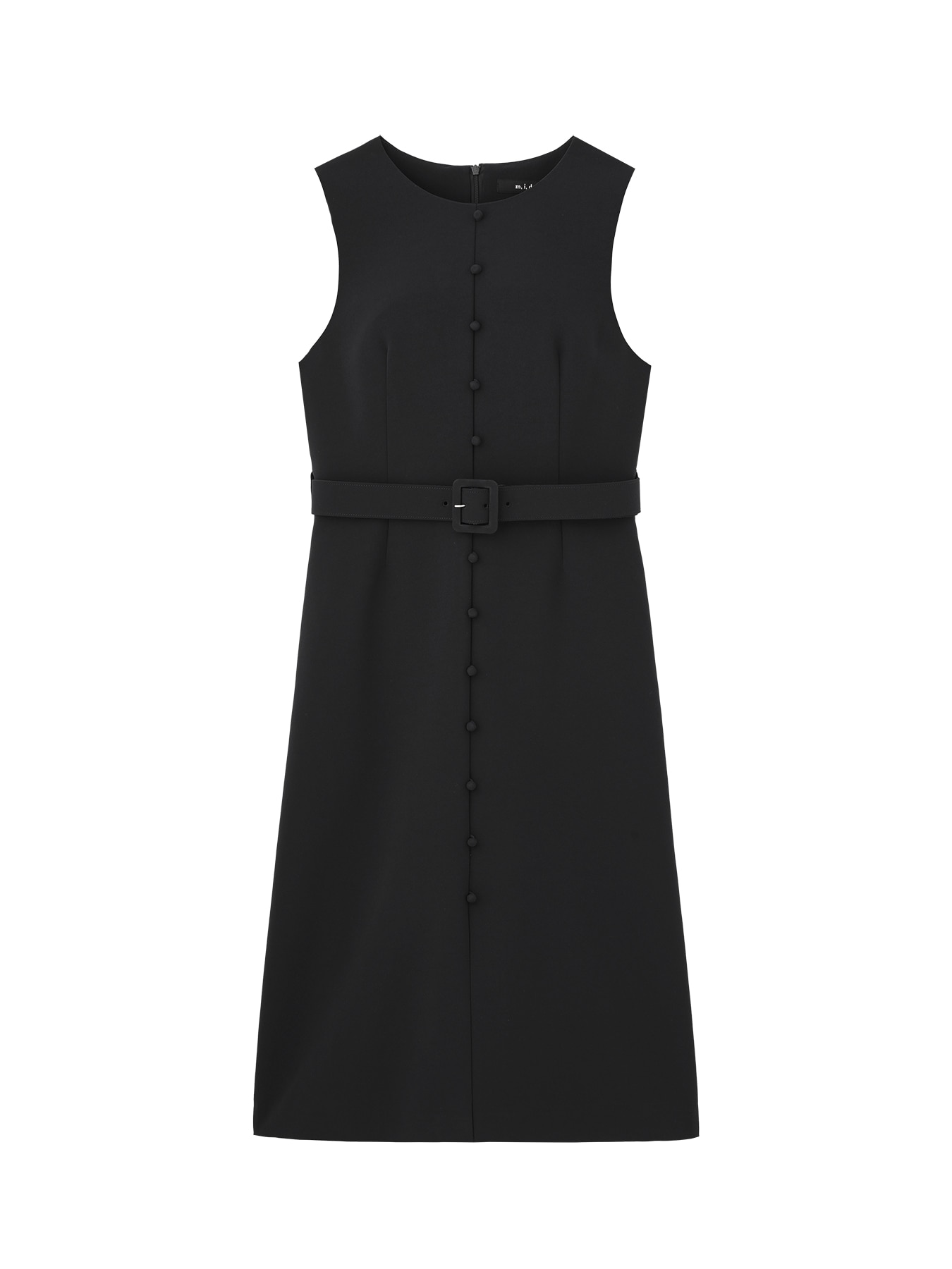 ベルト付フロントボタンワンピース