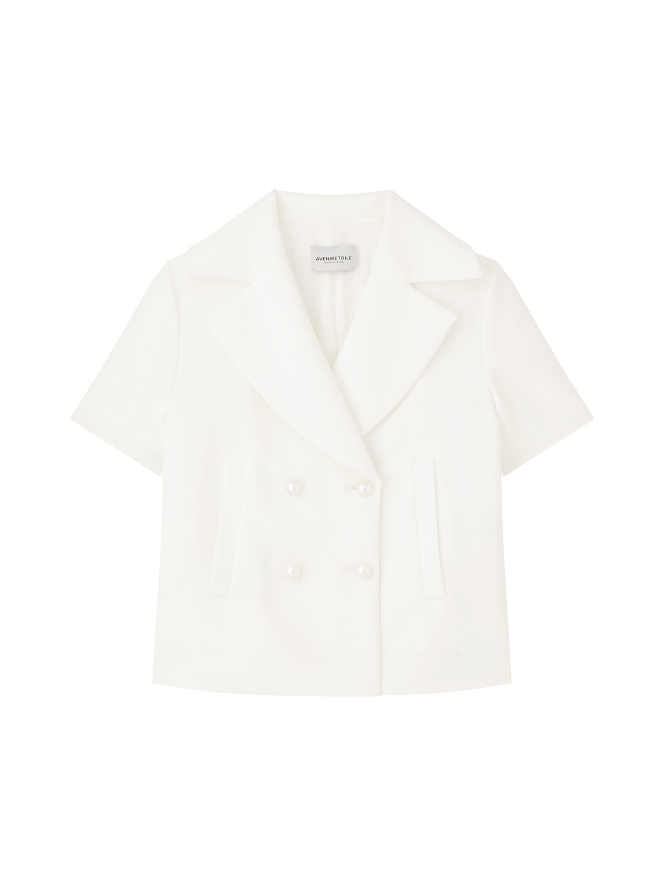 パールボタンダブルブレストジャケット