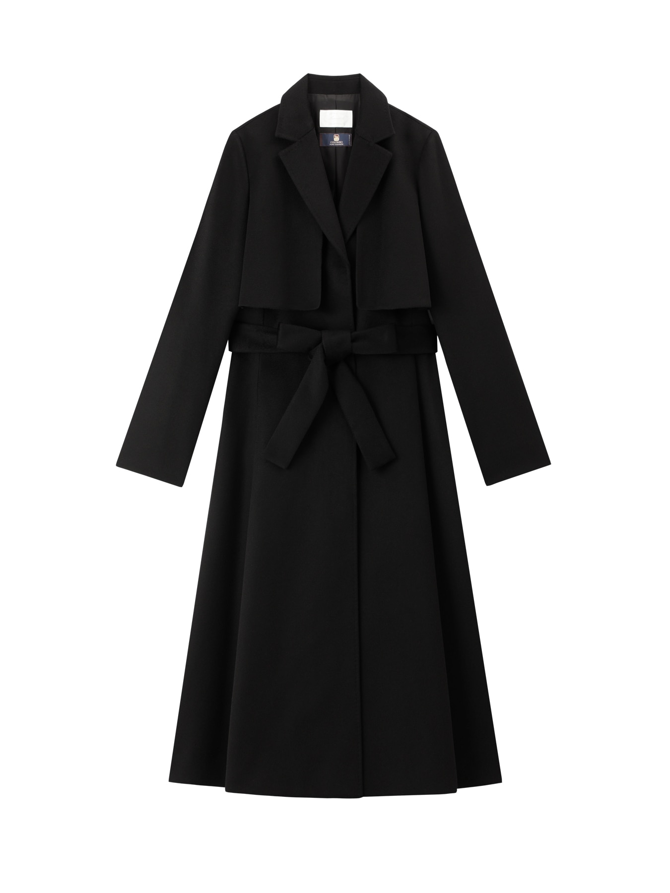 カシミヤ2WAYベルテッドロングコート