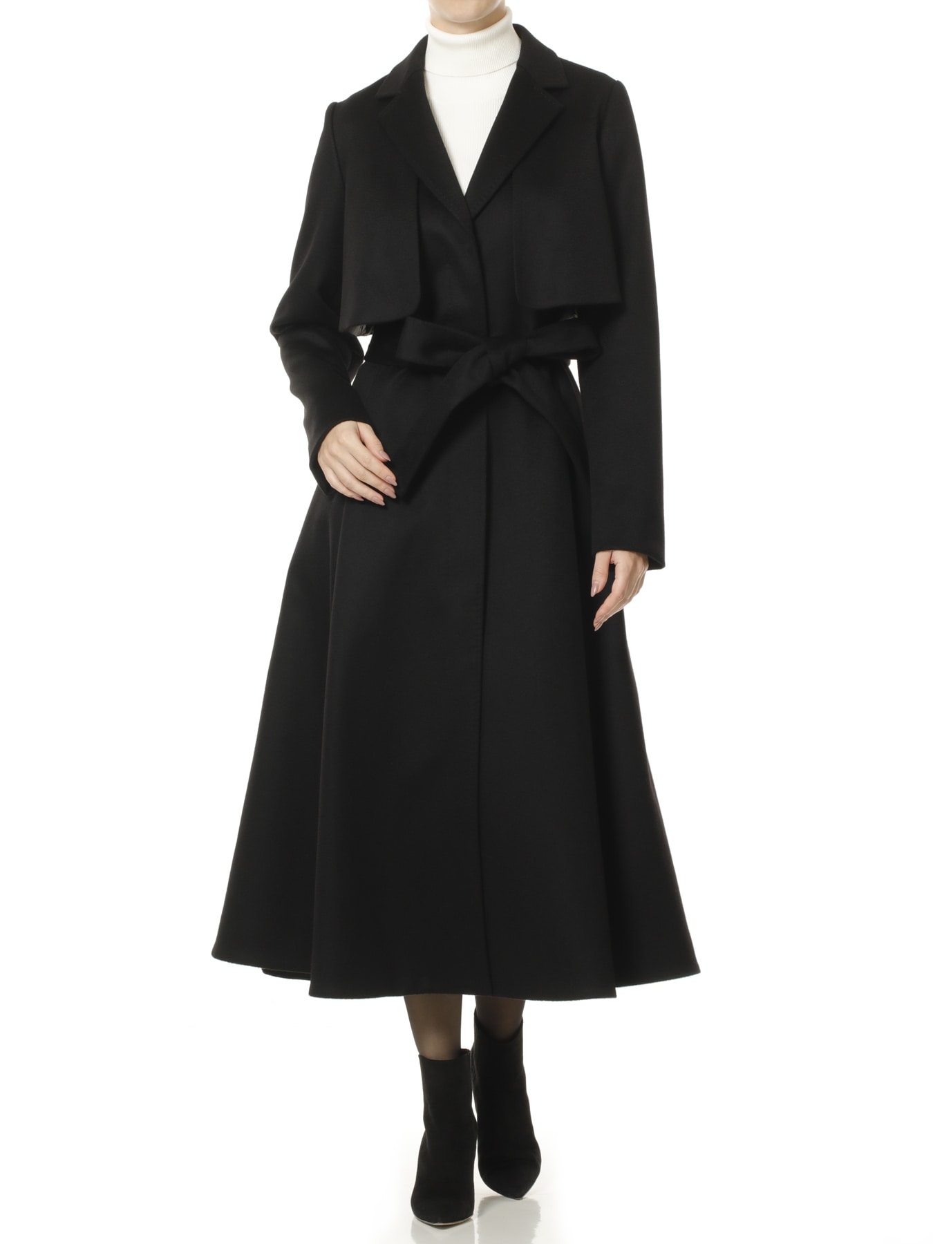 カシミヤ2WAYベルテッドロングコート: AVENIRETOILE公式通販｜m-i-d e