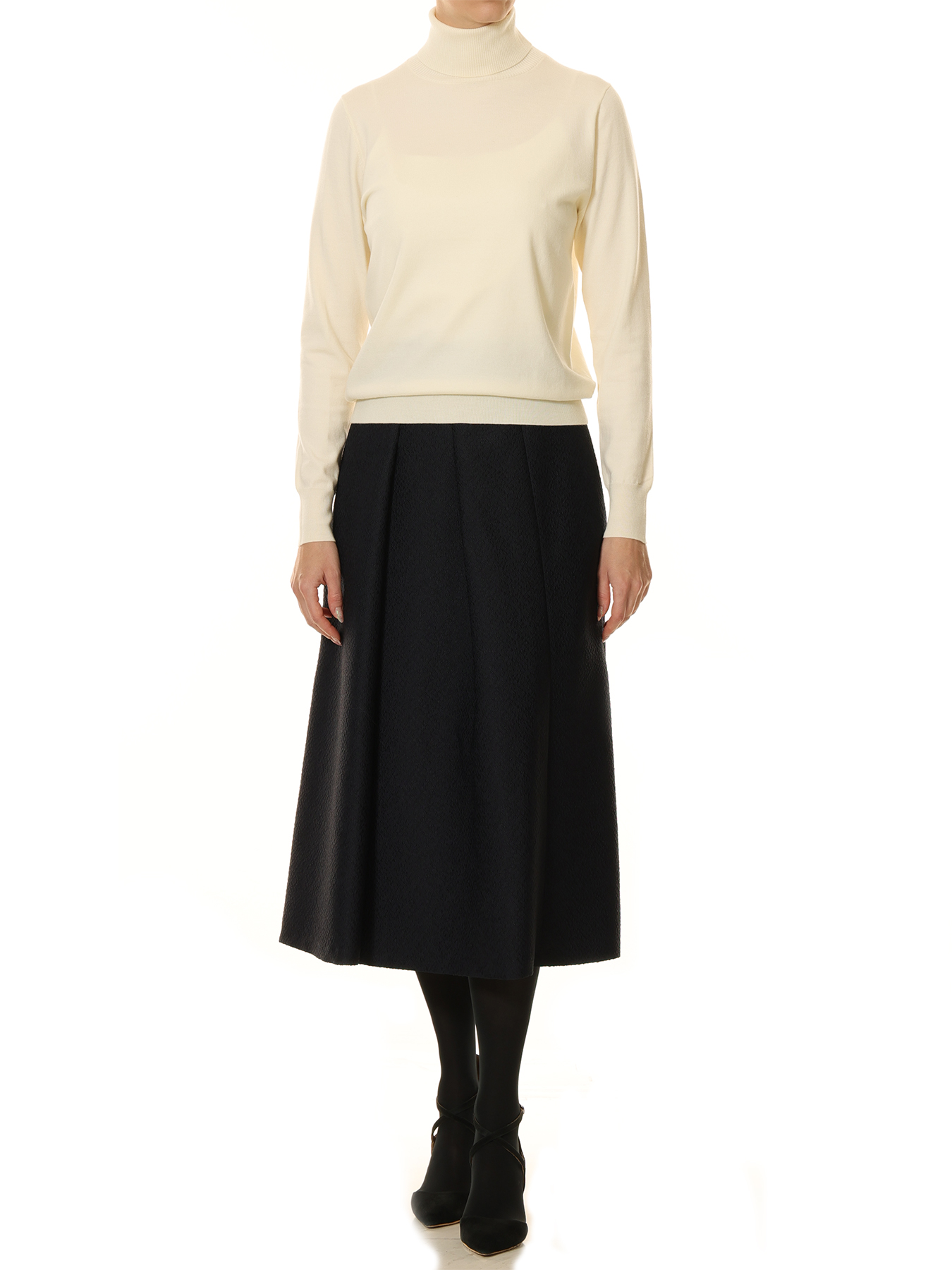 CARIAGGIタートルネックニットプルオーバー