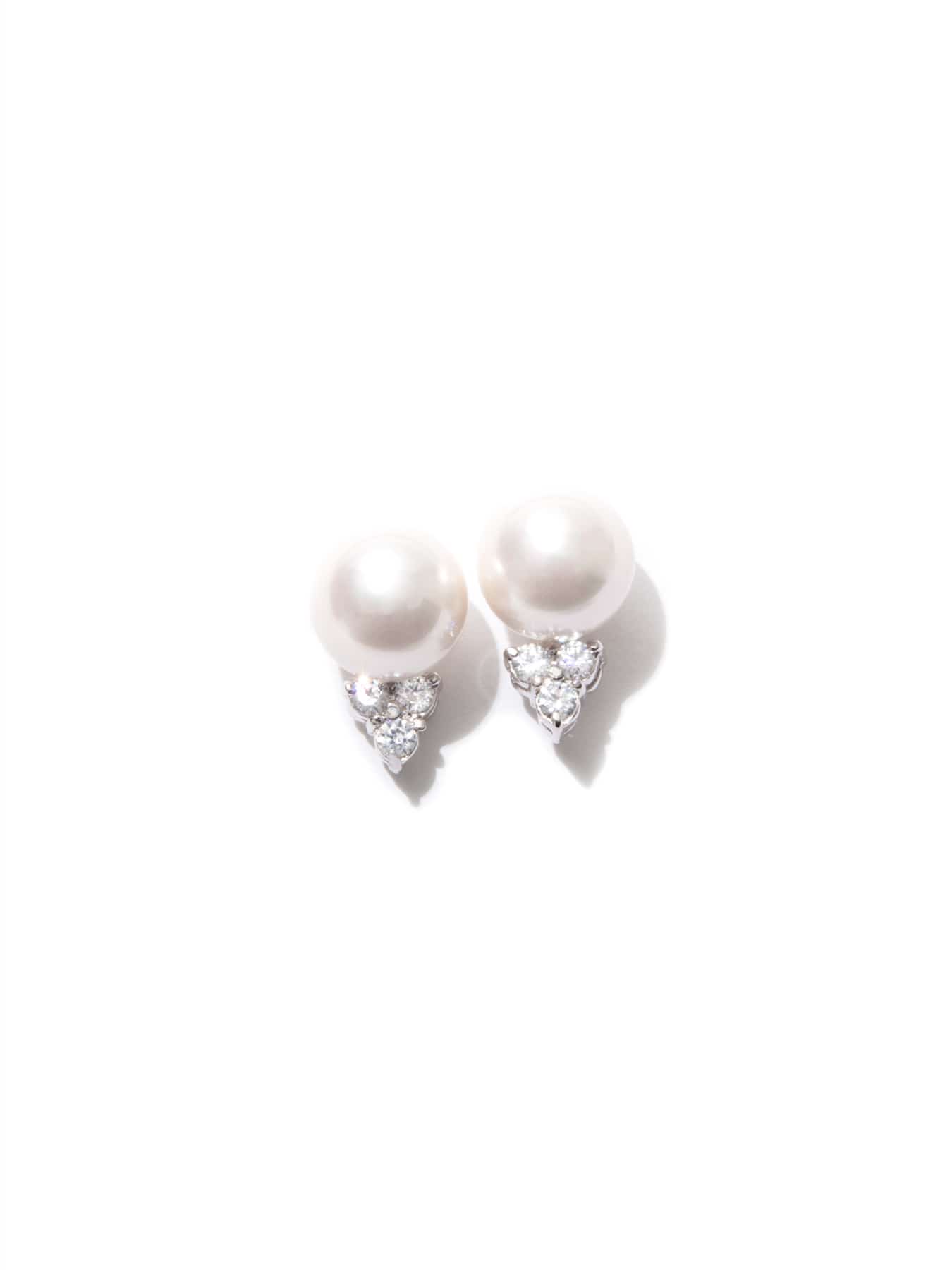 貝パールジルコニアピアス