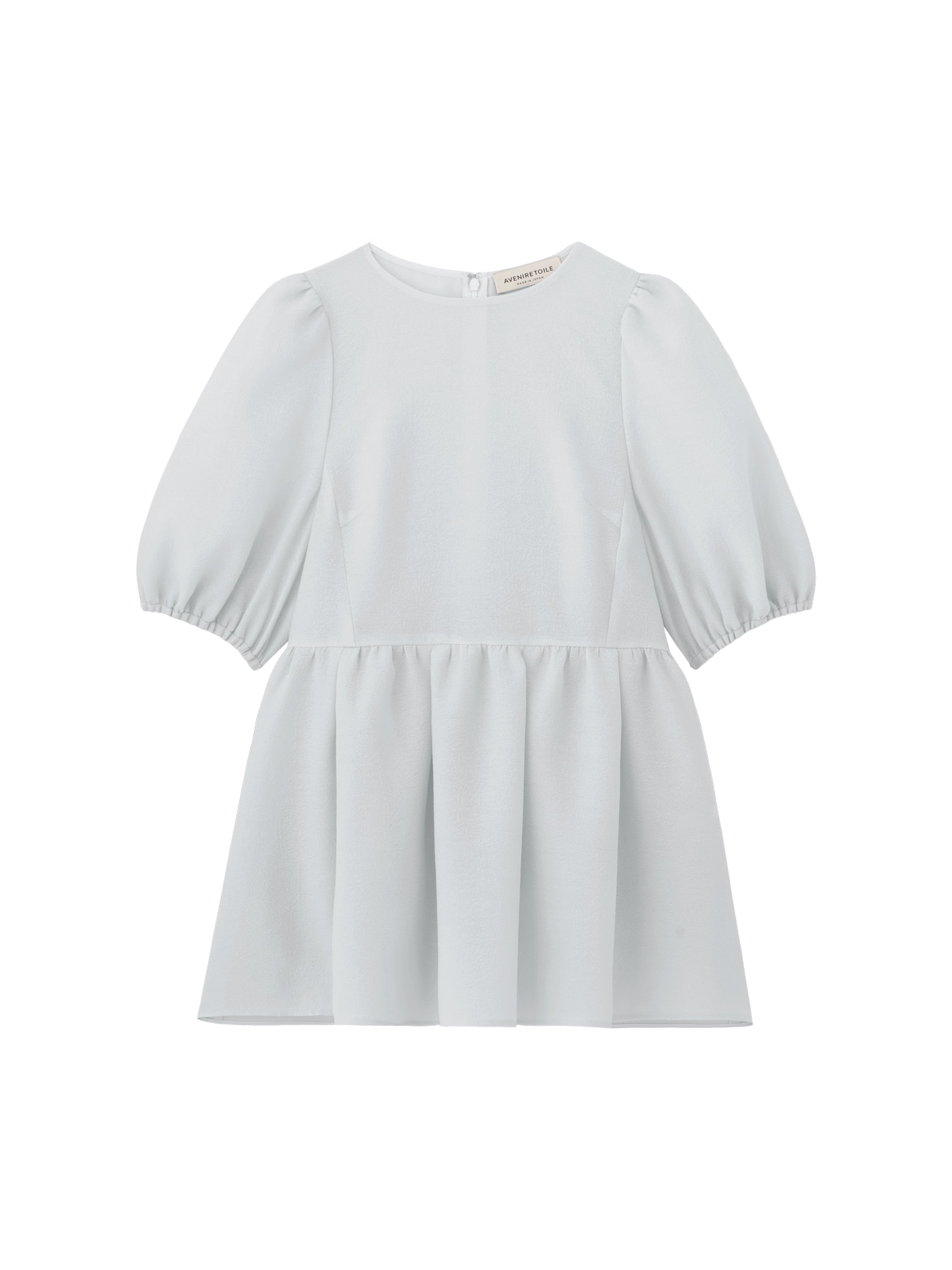 ジャガードタックペプラムブラウス