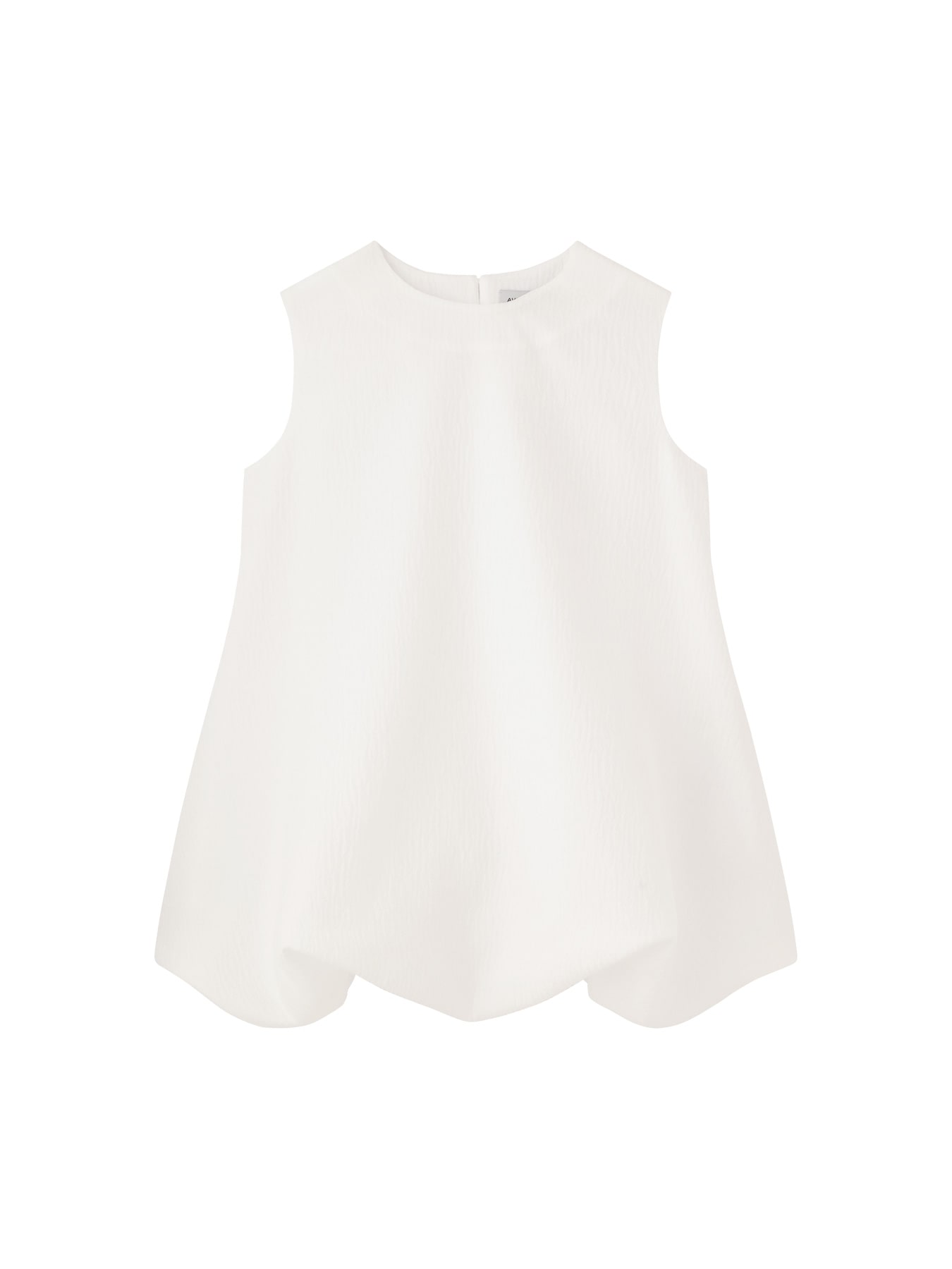 オーガンジージャガードバルーンブラウス