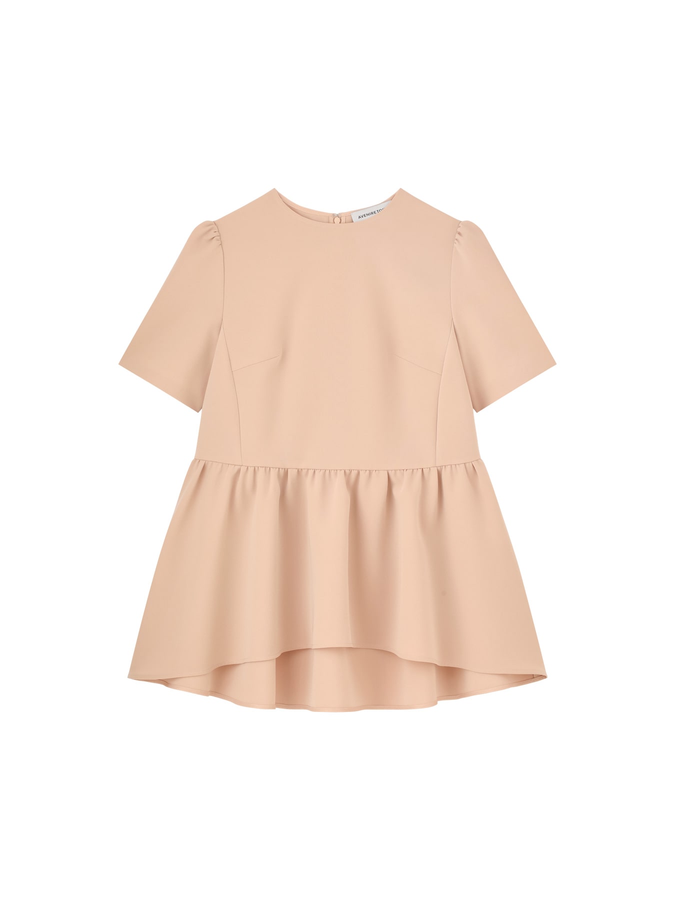 ダブルクロスギャザー切替ブラウス