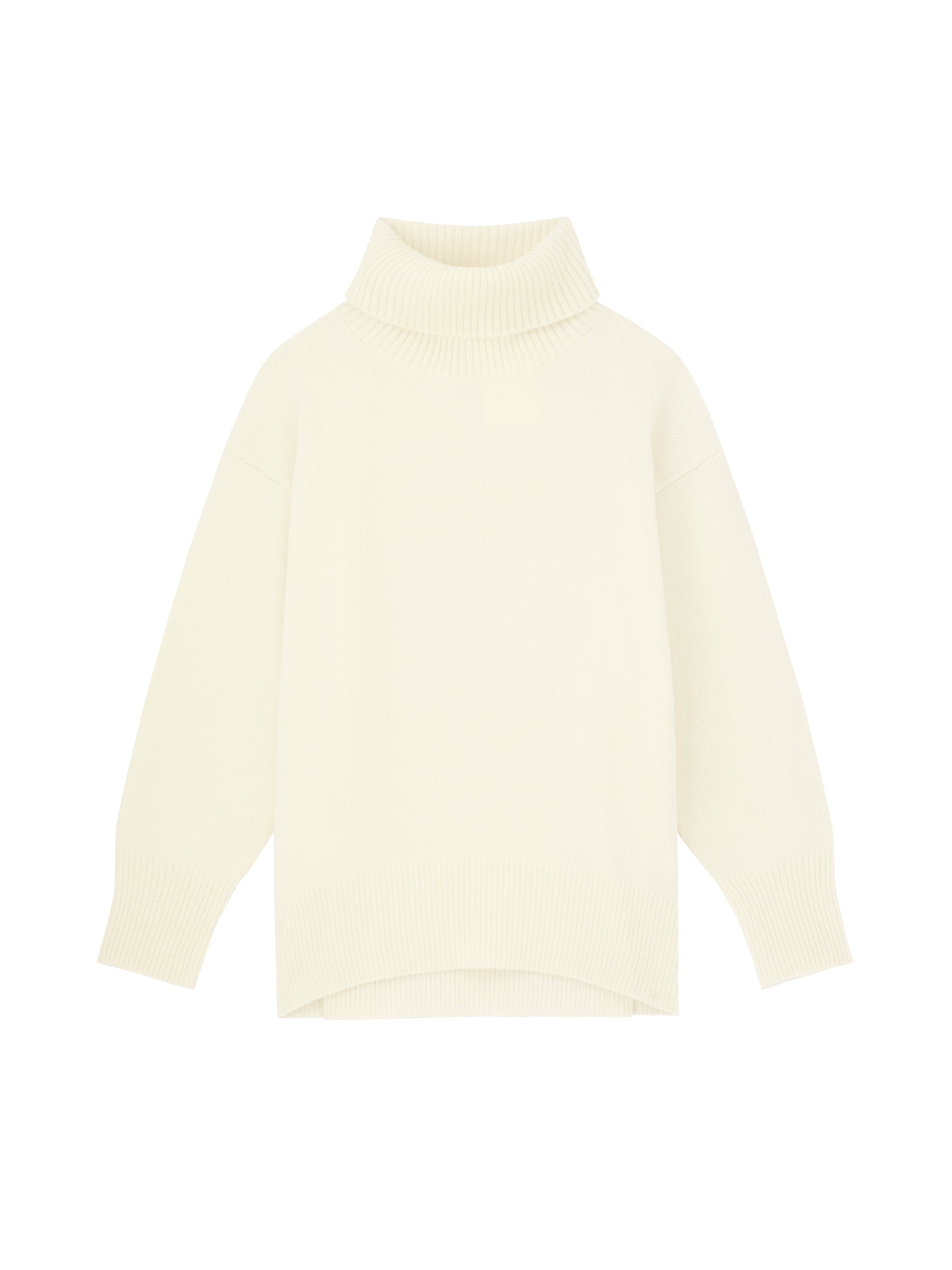 ウールカシミヤタートルネックニット