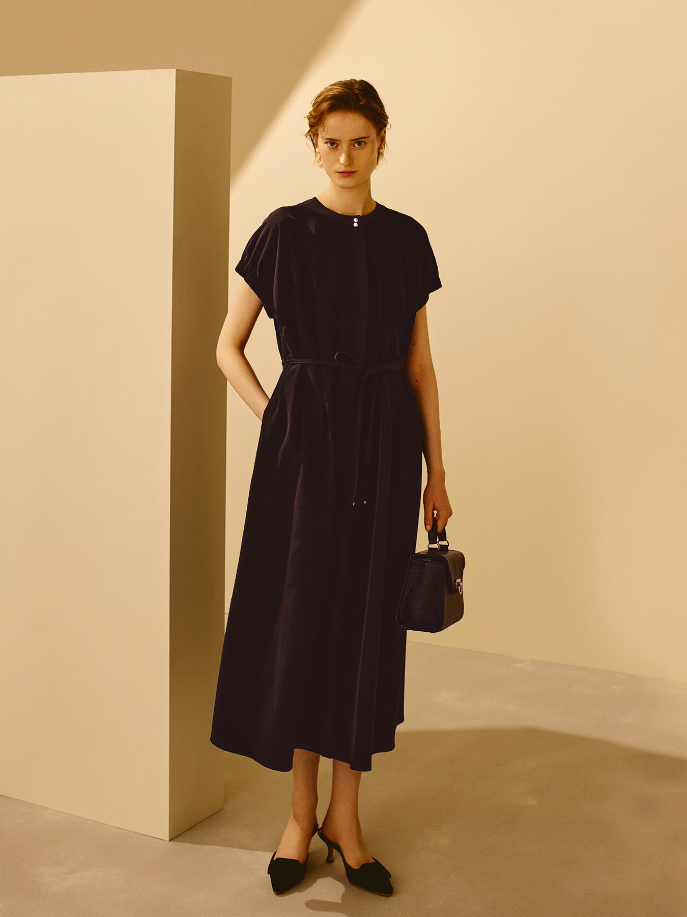 ウエストタックシャツワンピース