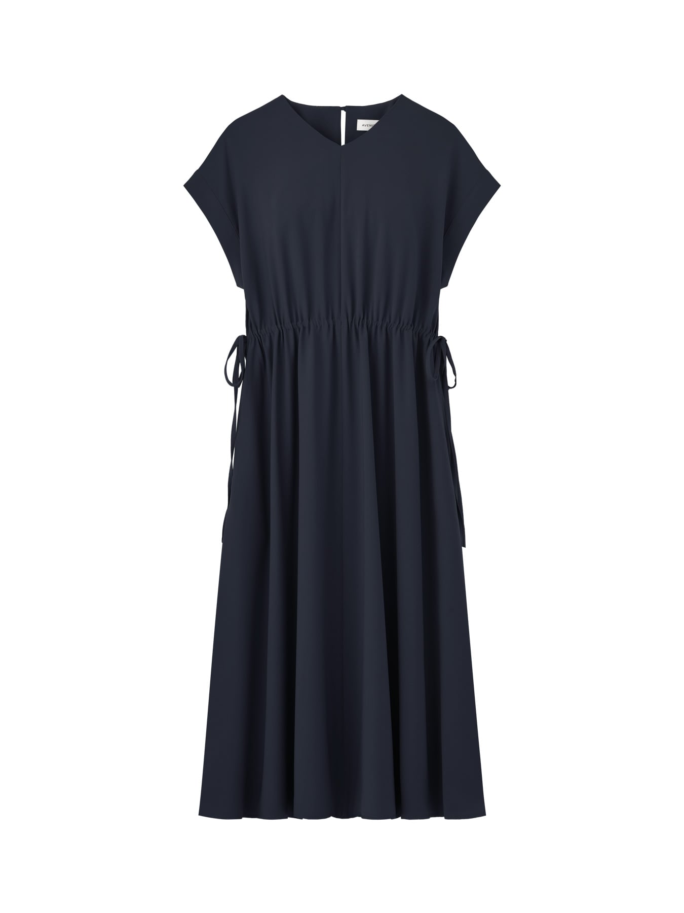 Vネックサイドリボンワンピース