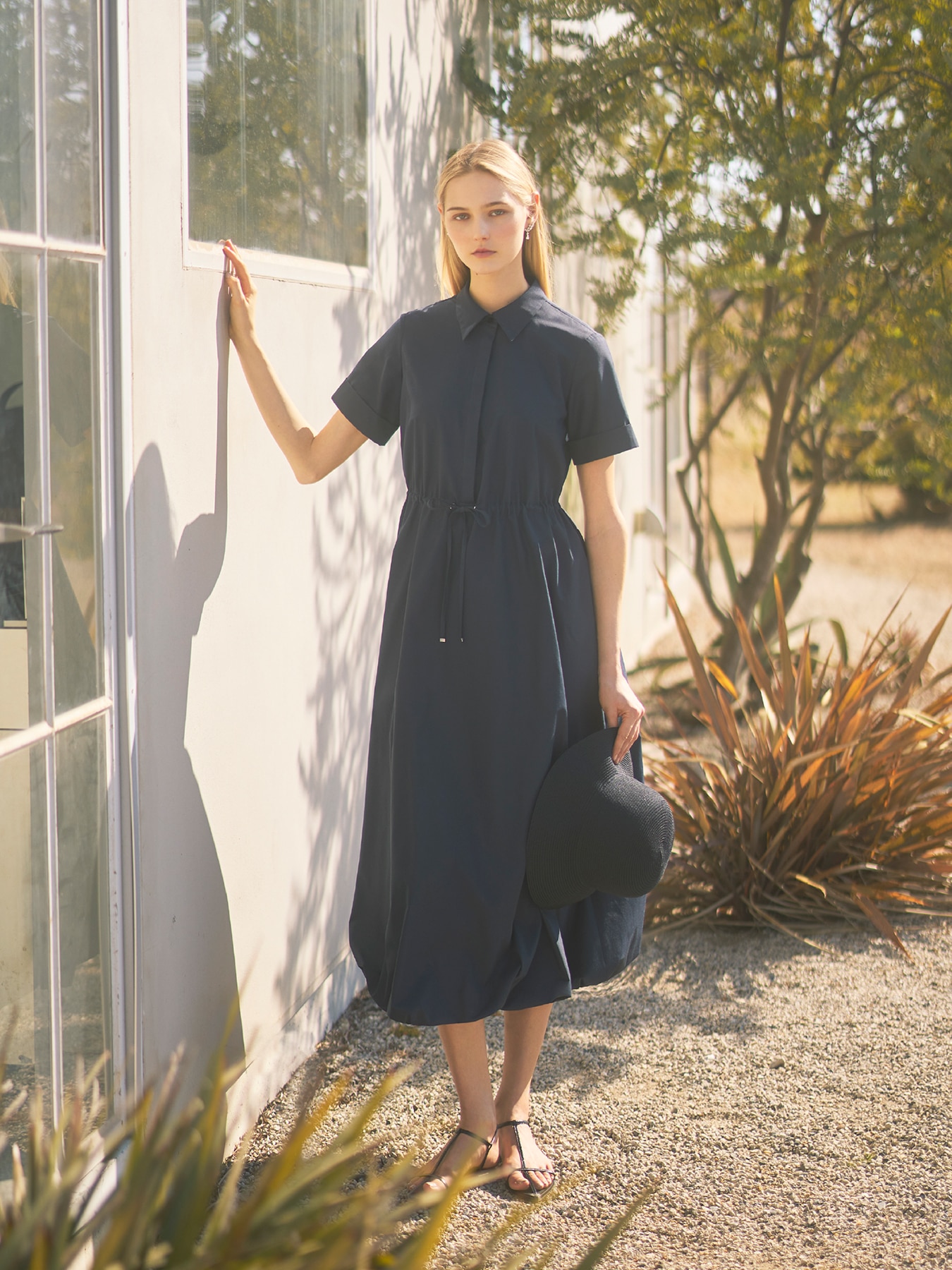 バルーンシャツワンピース