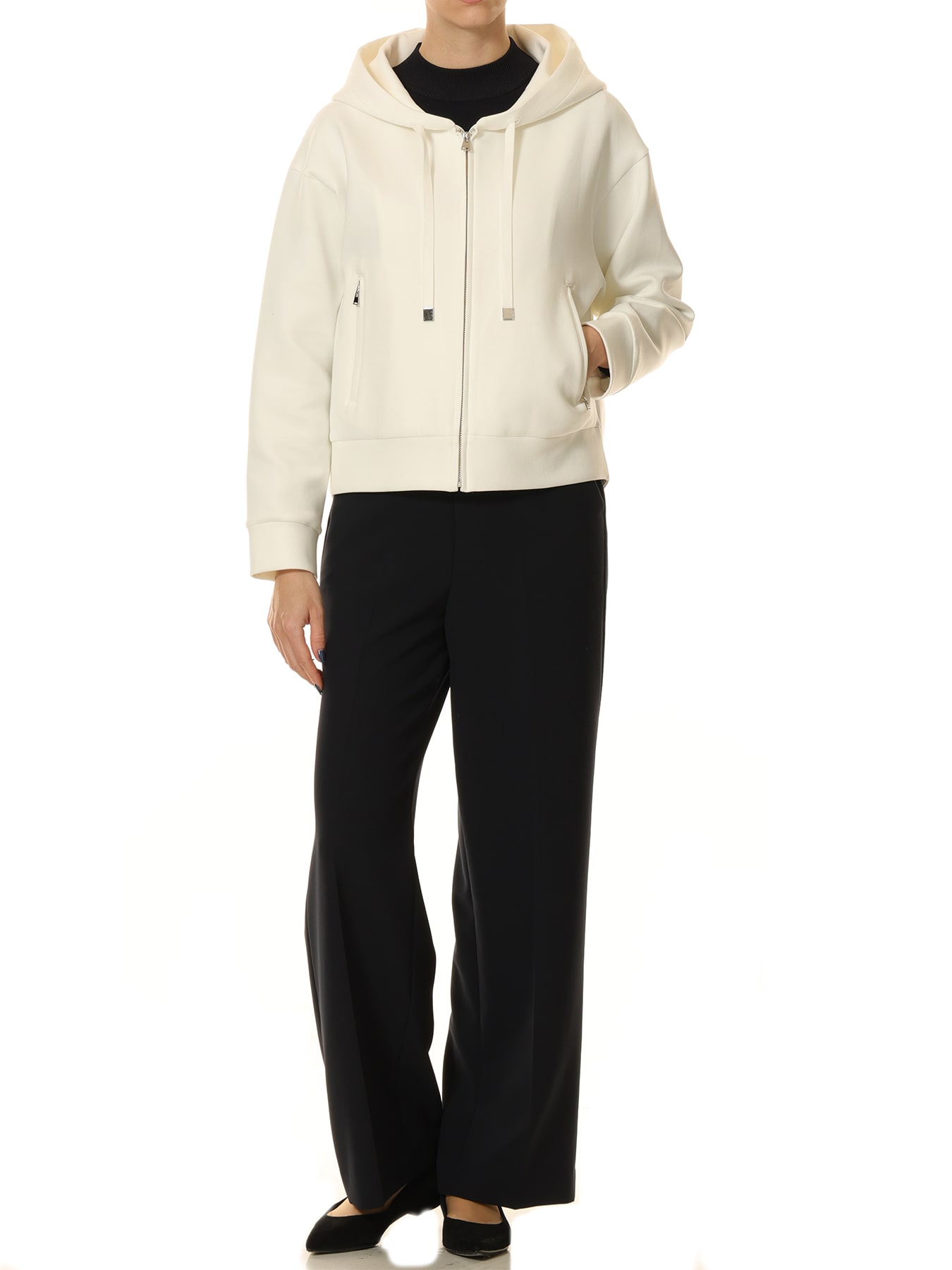 ダブルクロスセンタープレスワイドパンツ