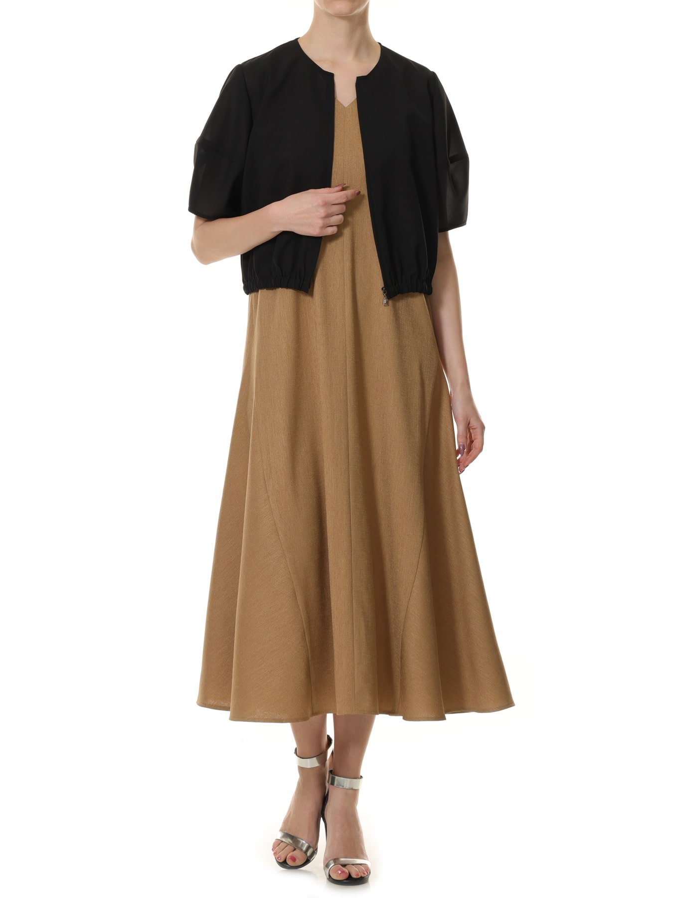 ジップアップシアーショートジャケット