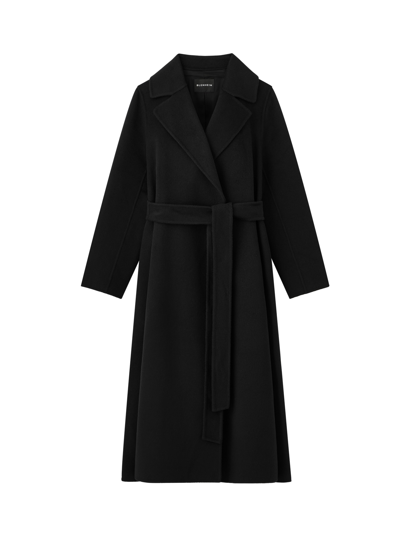 カシミヤリバーロングラップコート