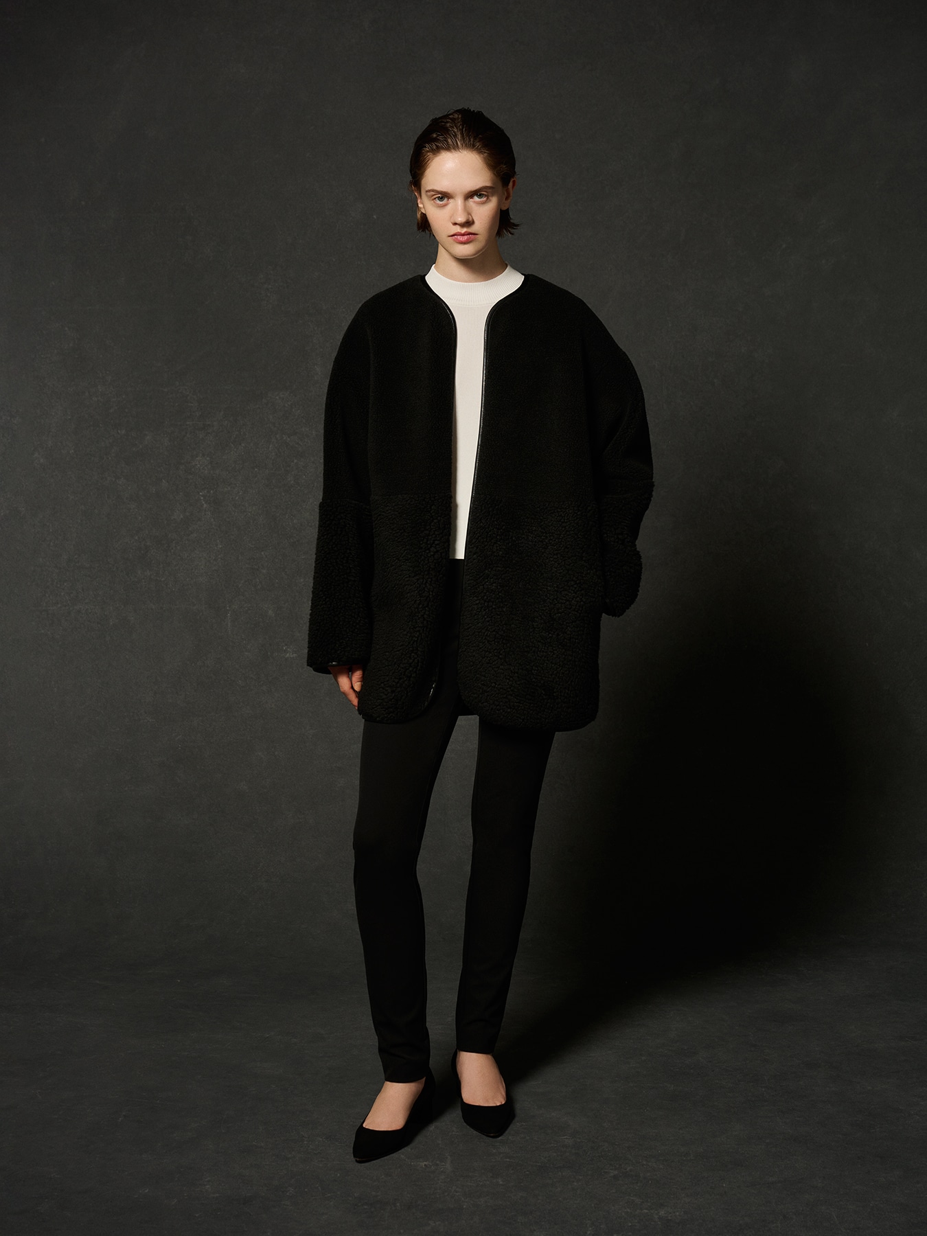 リバーシブルボアコート