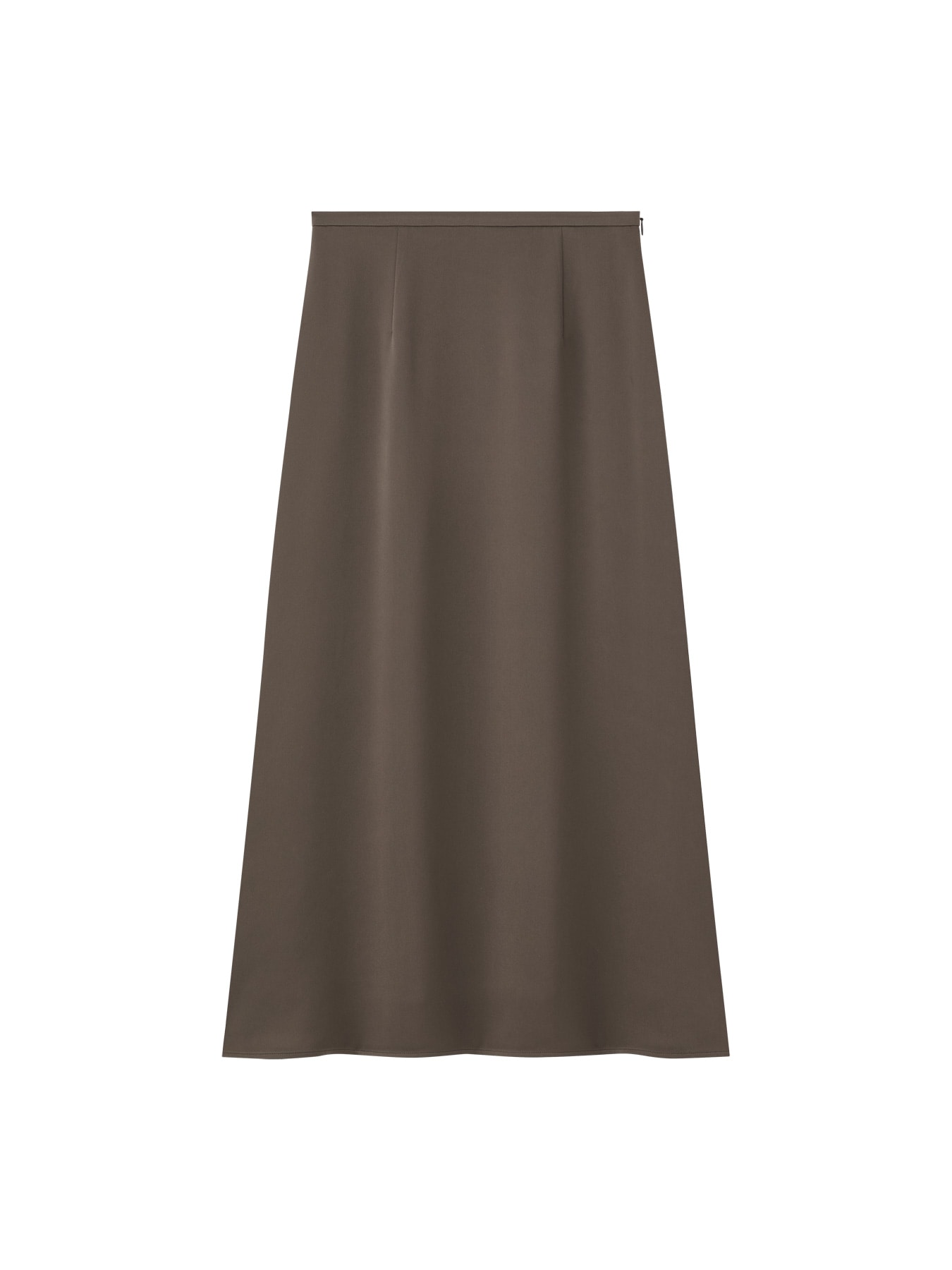 バックサテンジョーゼットフレアスカート