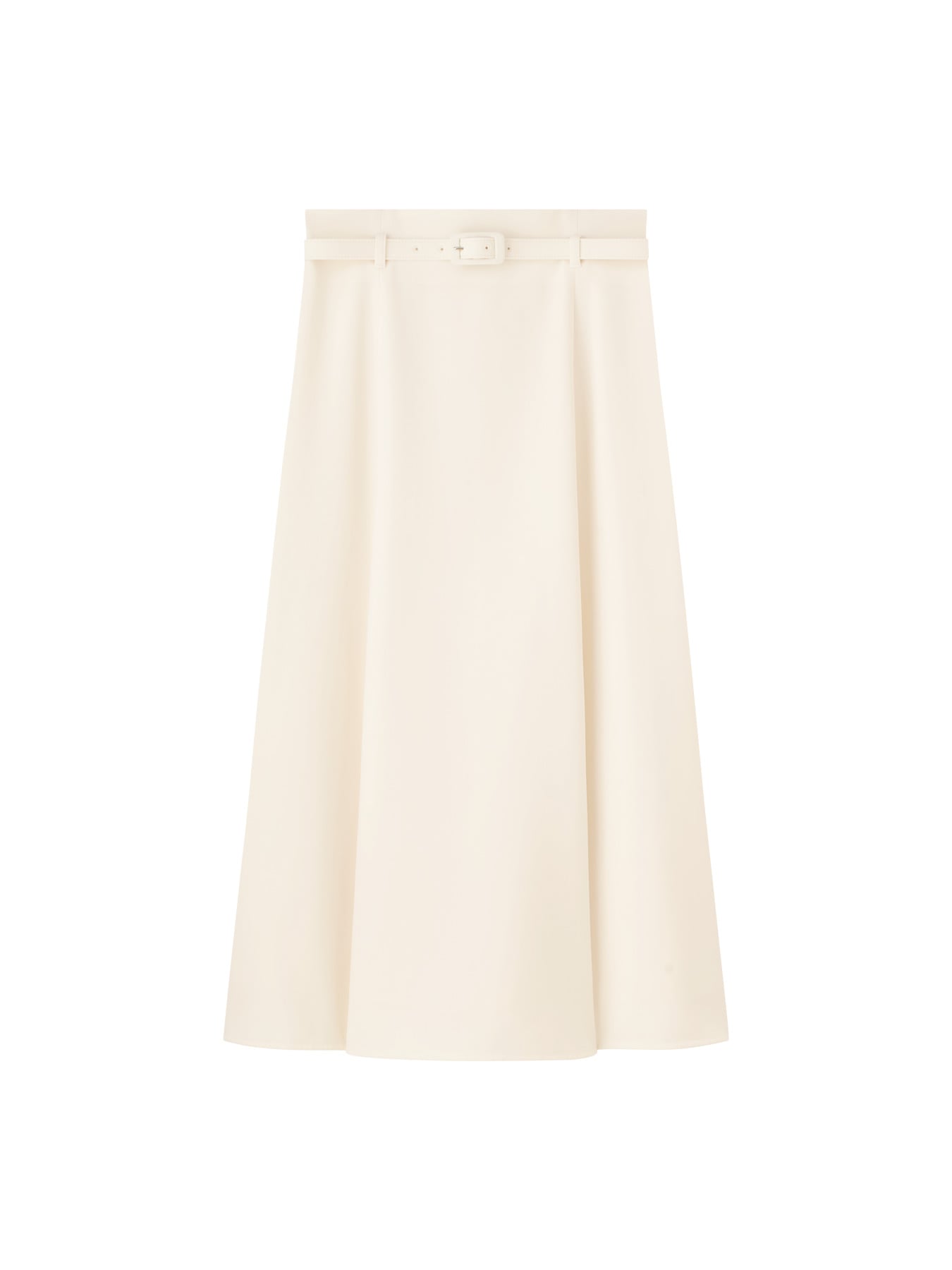 ベルト付フレアスカート