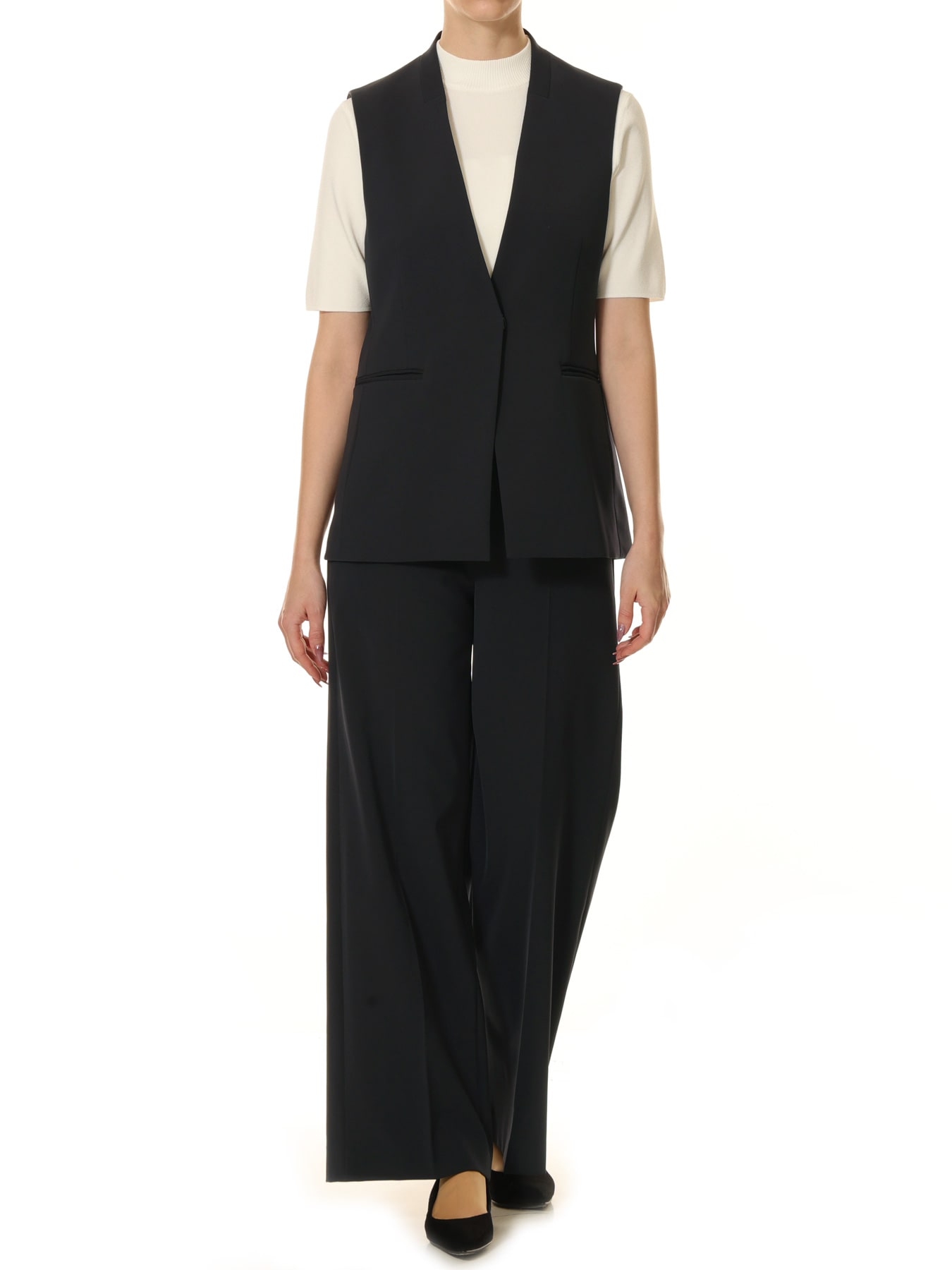 ステファニーダブルクロスワイドパンツ