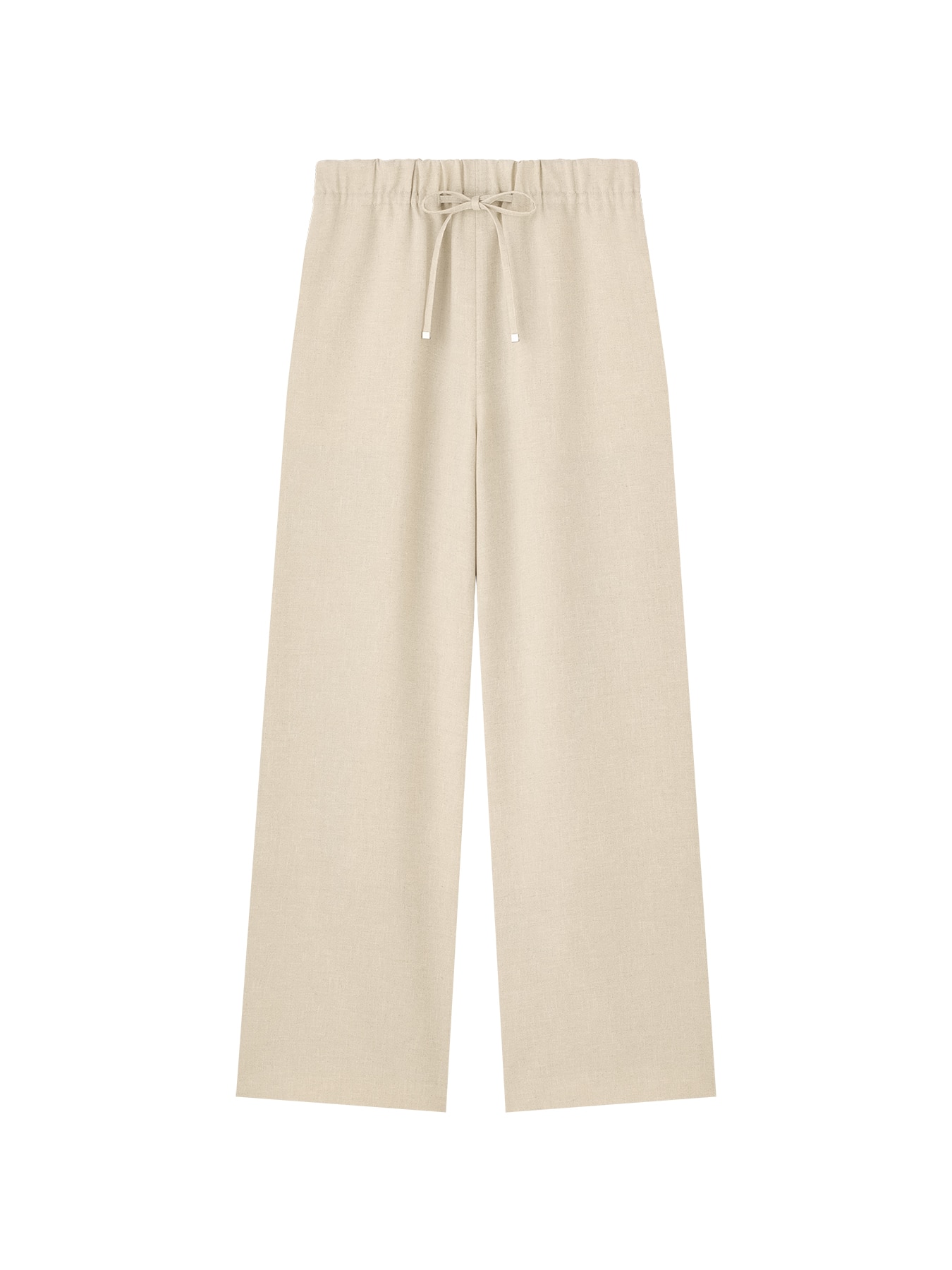 オックスストレッチドローストリングワイドパンツ
