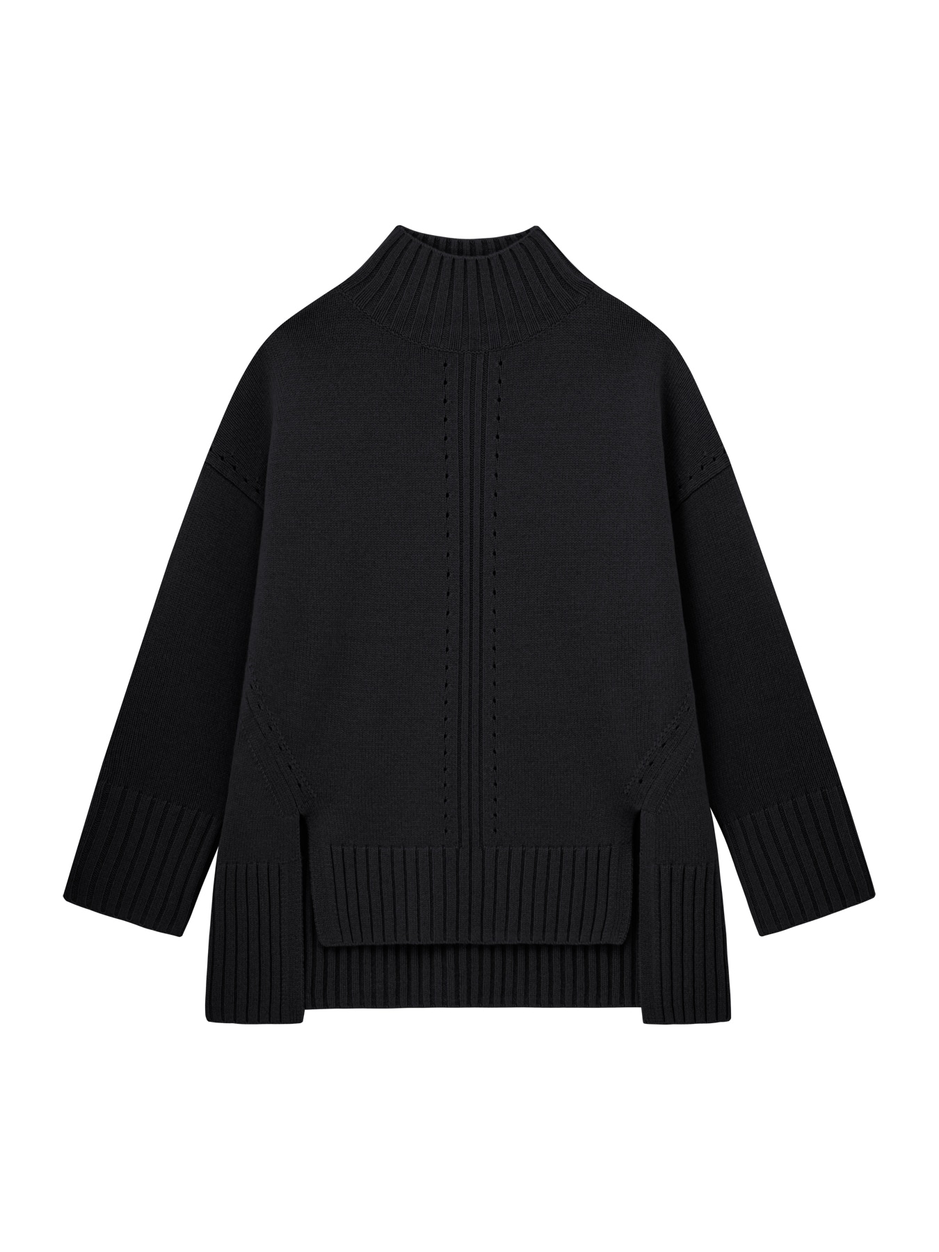 ウールカシミヤハイネックニット