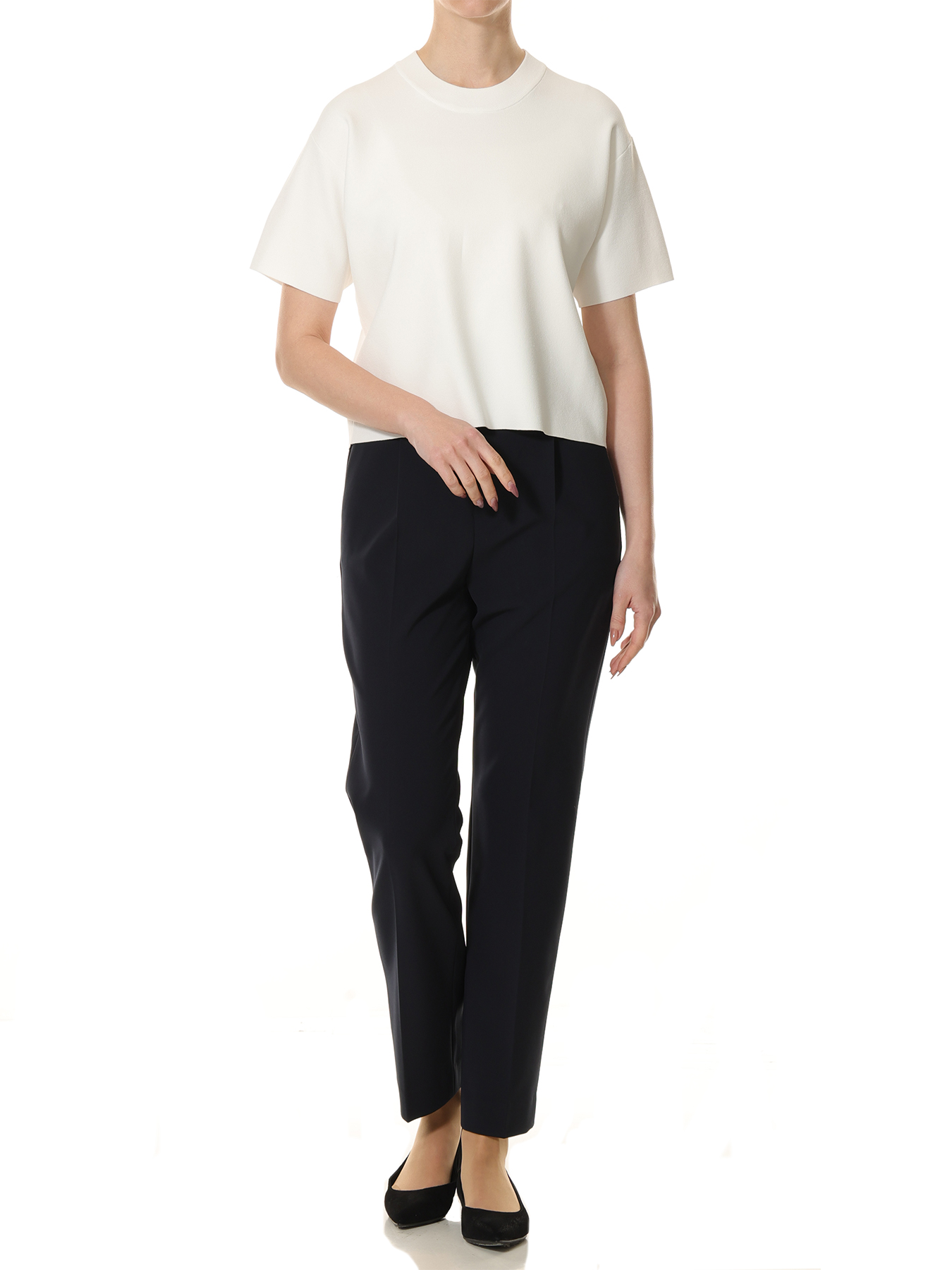 ミラノリブワイドニットプルオーバー