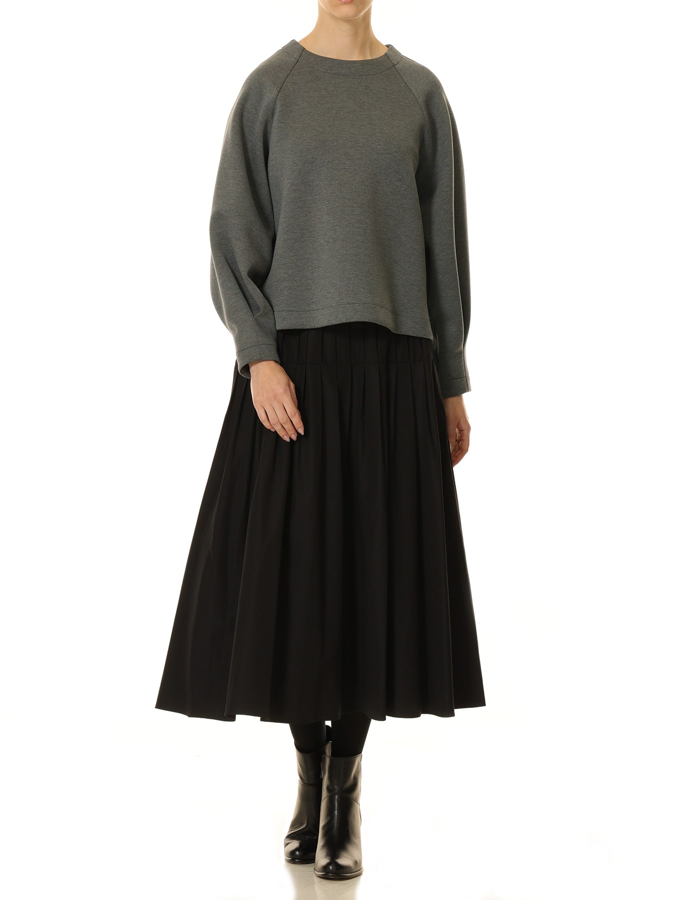 ライトグログランタックプリーツスカート