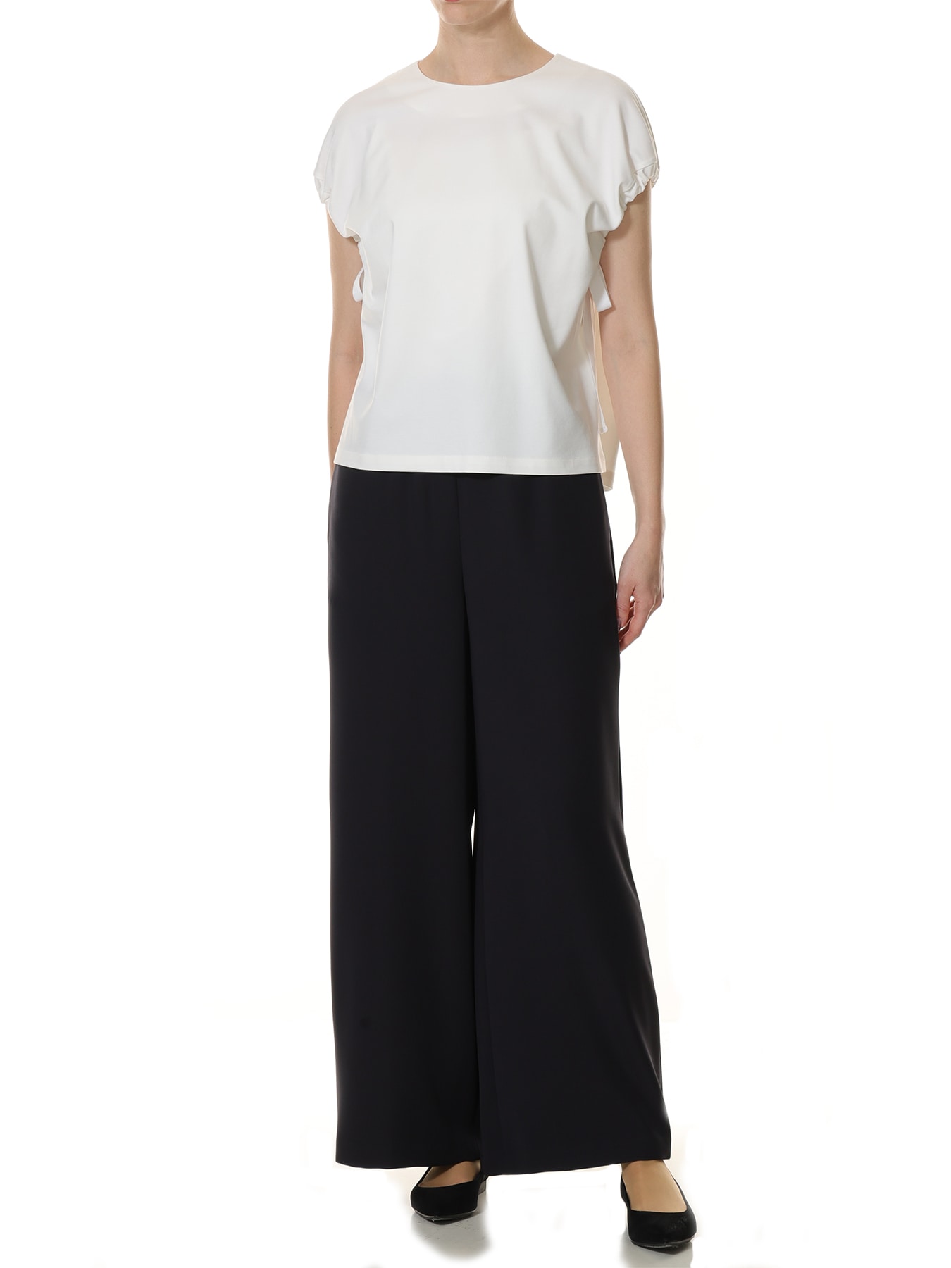 リボンデザインカットソー