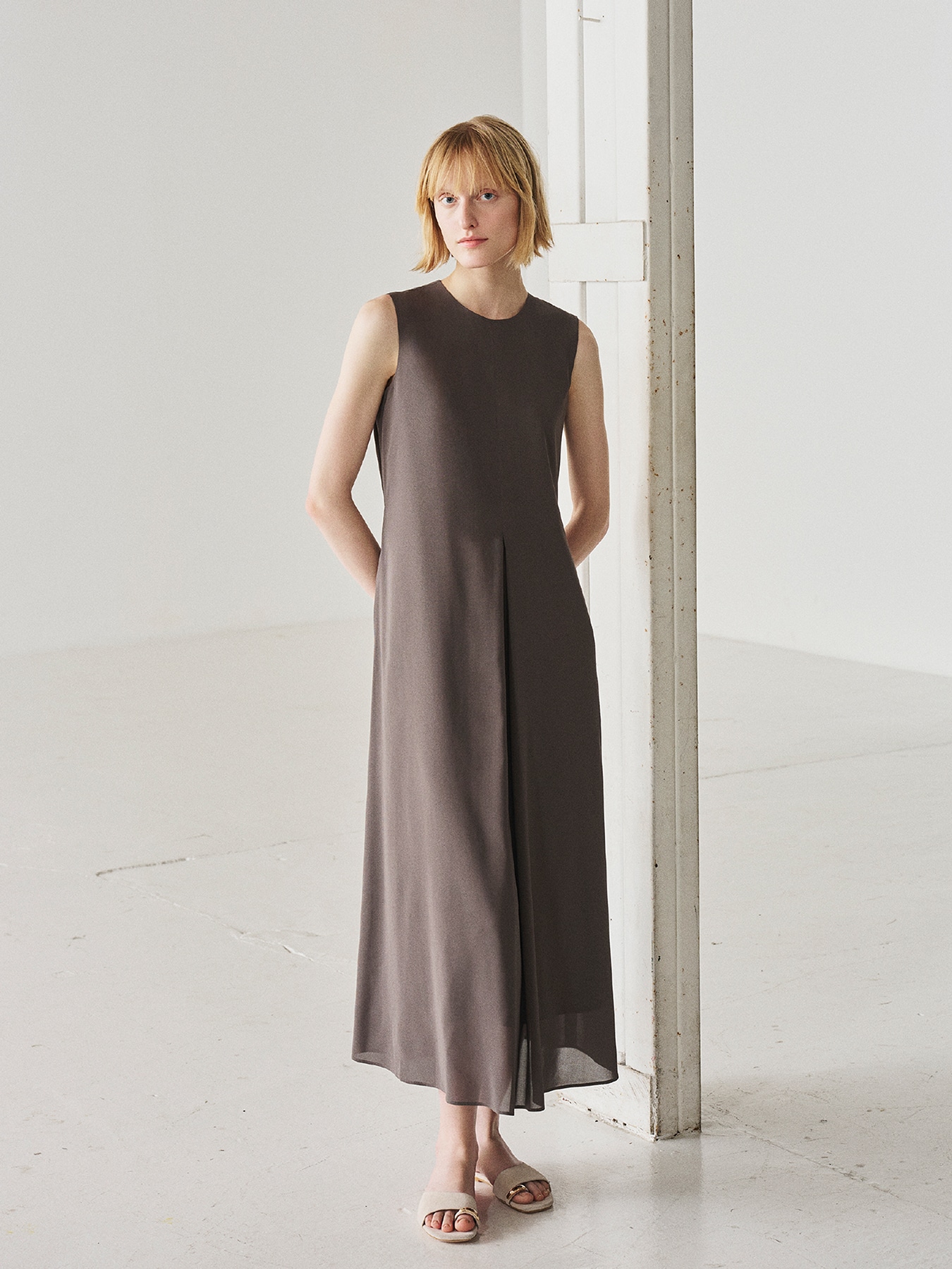 ウエストリボンワンピース