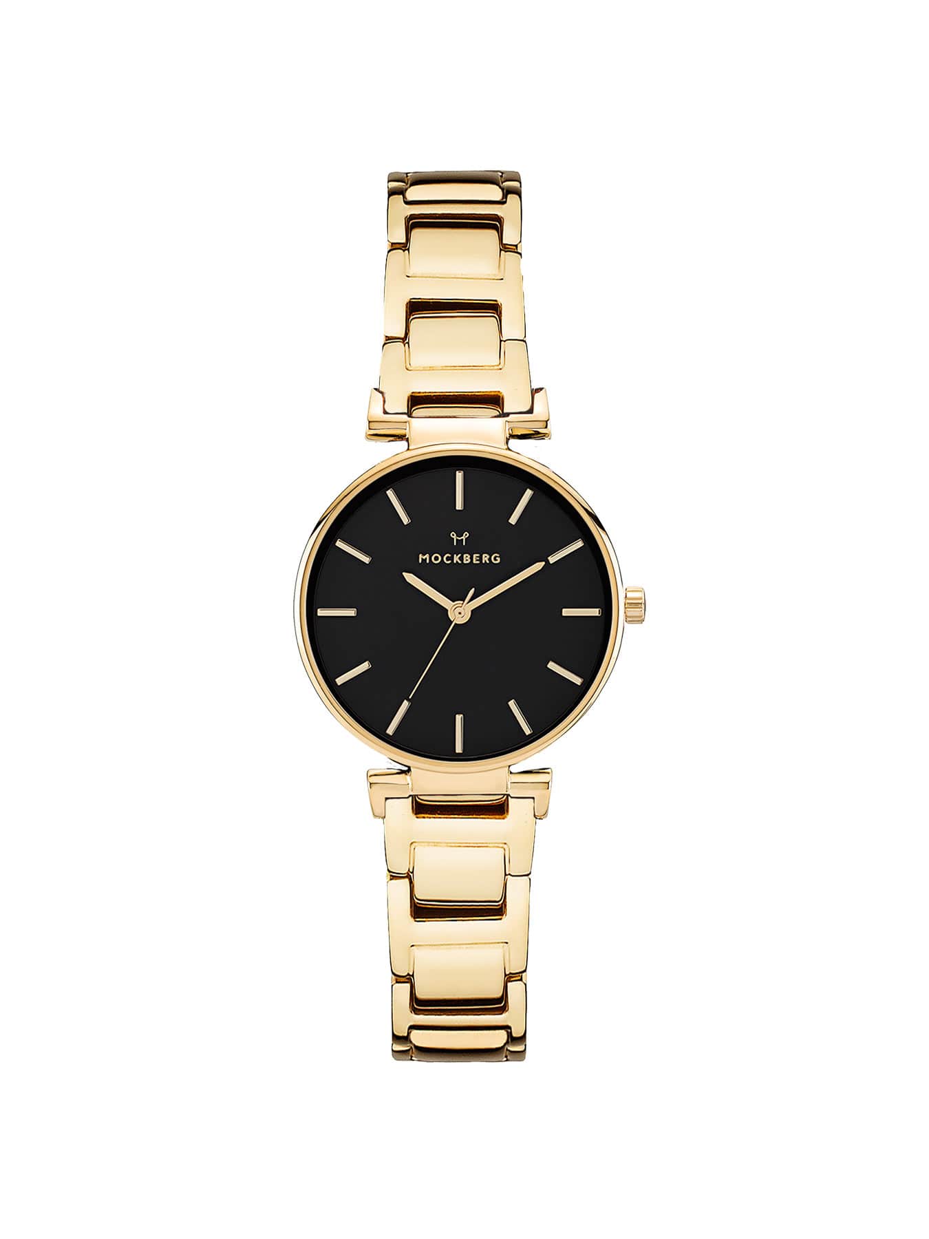 モックバーグ オリジナル Original 28 SS linked strap black dial